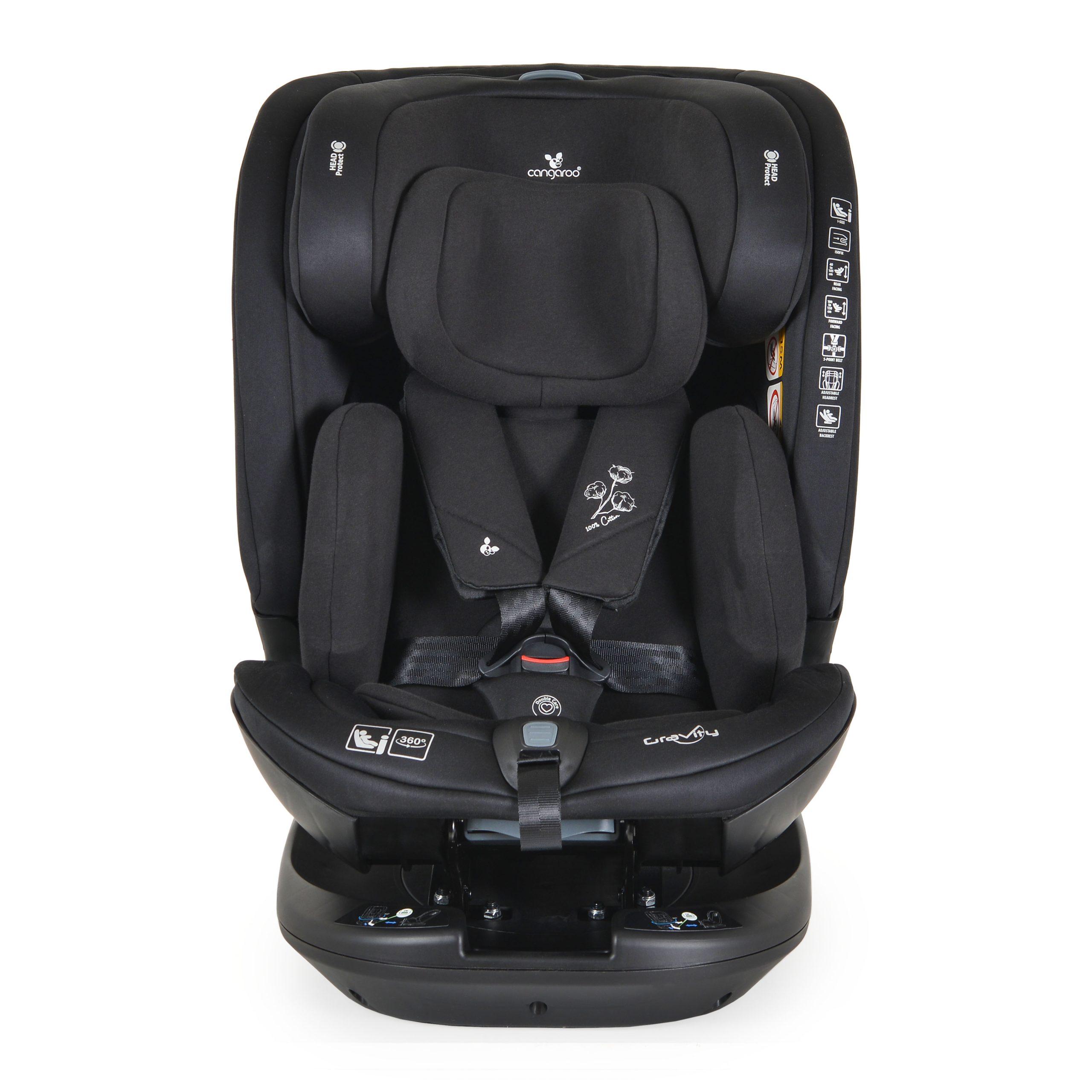 Cangaroo Стол за кола Gravity 40-150см черен - Image 6