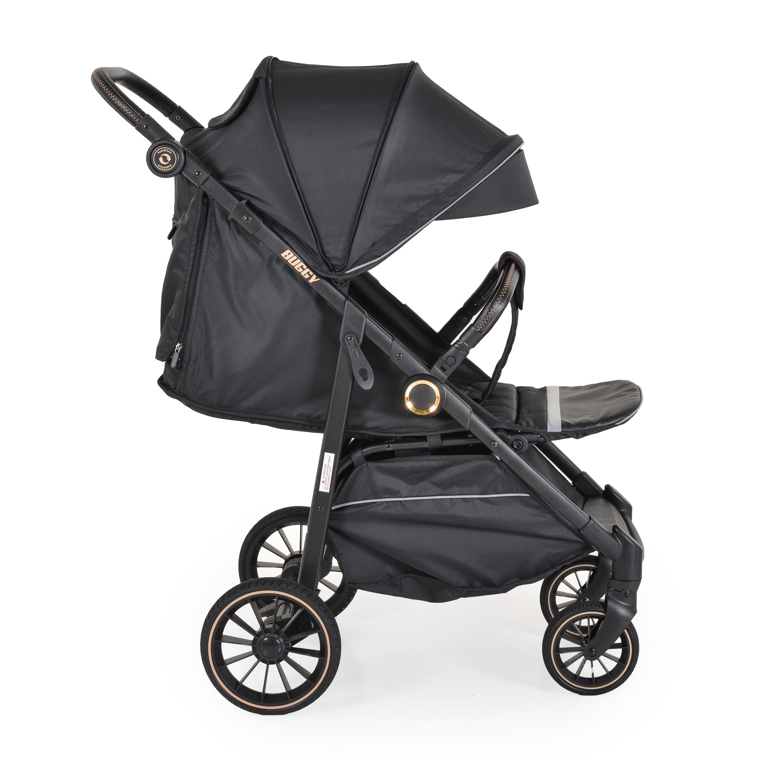 Moni Детска лятна количка Buggy черен - Image 6