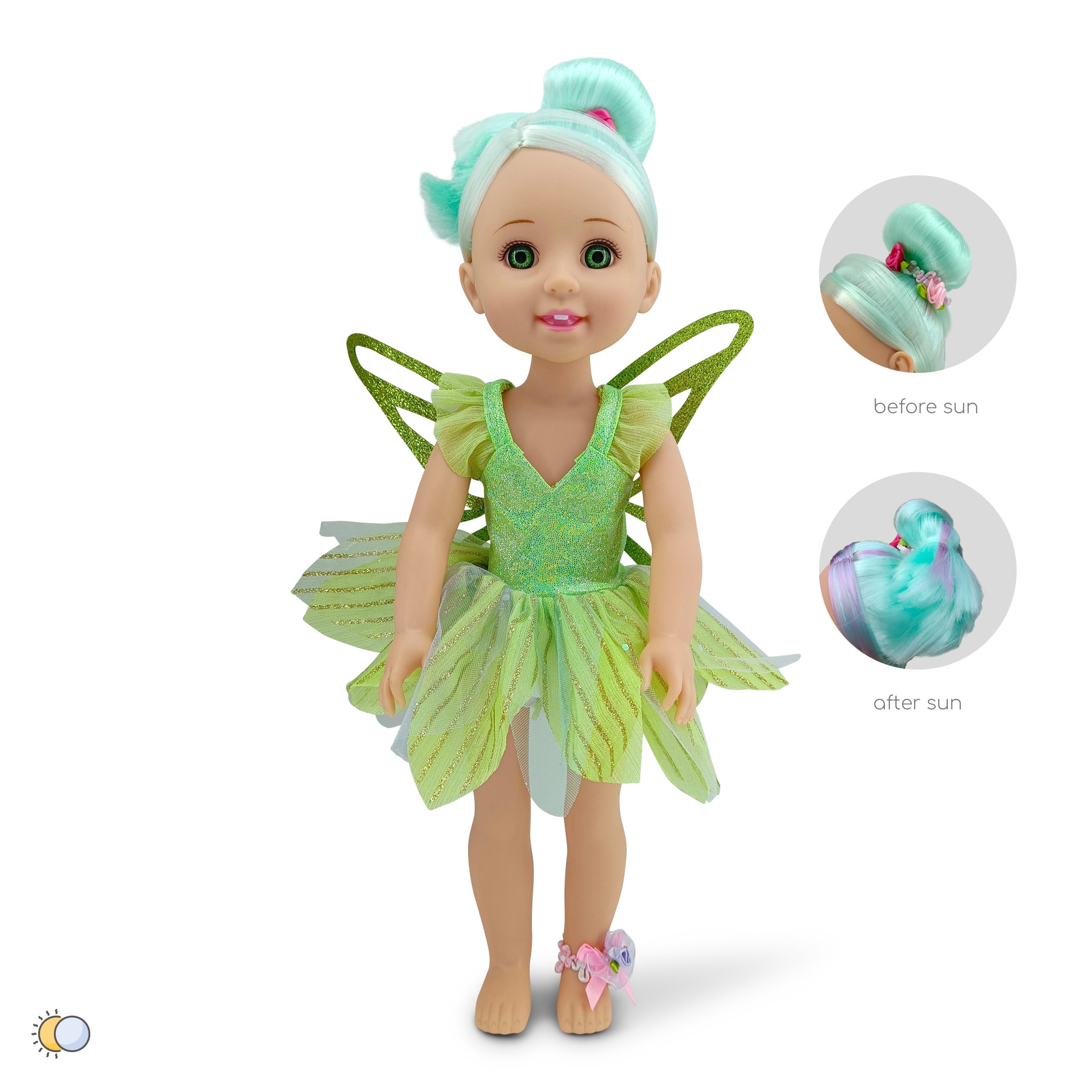 Moni Toys Кукла 38 cm Fairy Doll Sun зелена LS1502-4 - Image 6