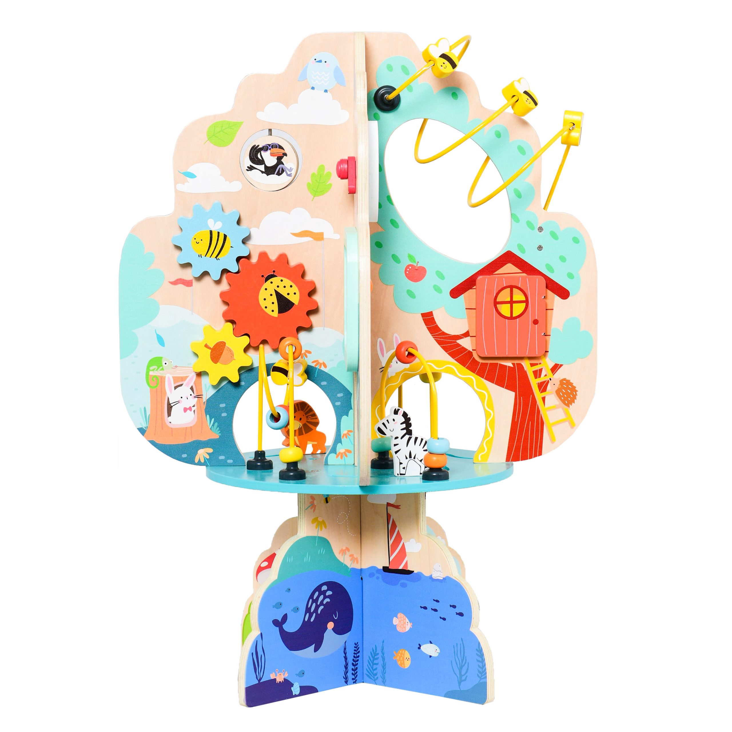 Moni Toys Дървена игра с активности Дърво 1045 - Image 7