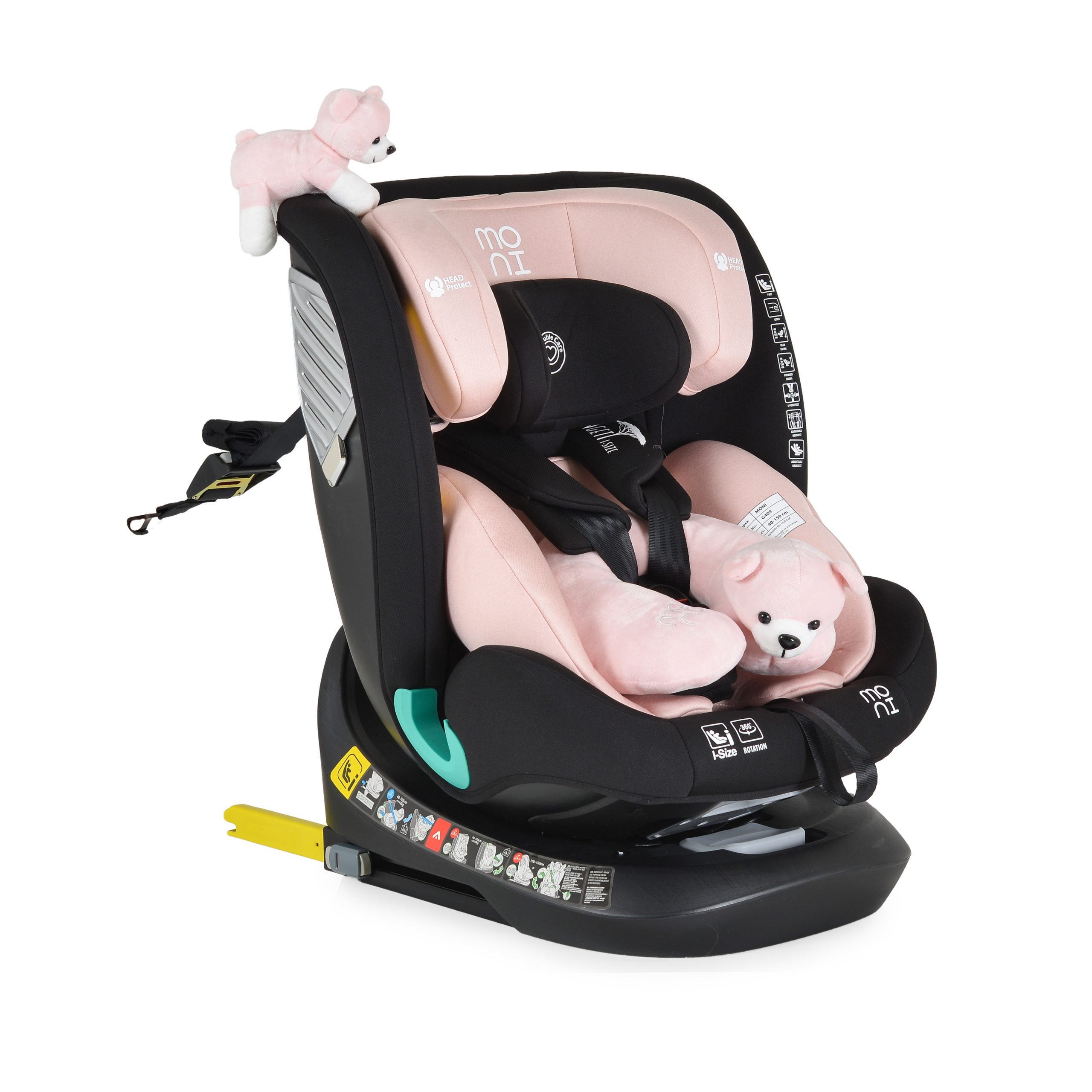 Moni Стол за кола Serengeti 40-150см розов - Image 5