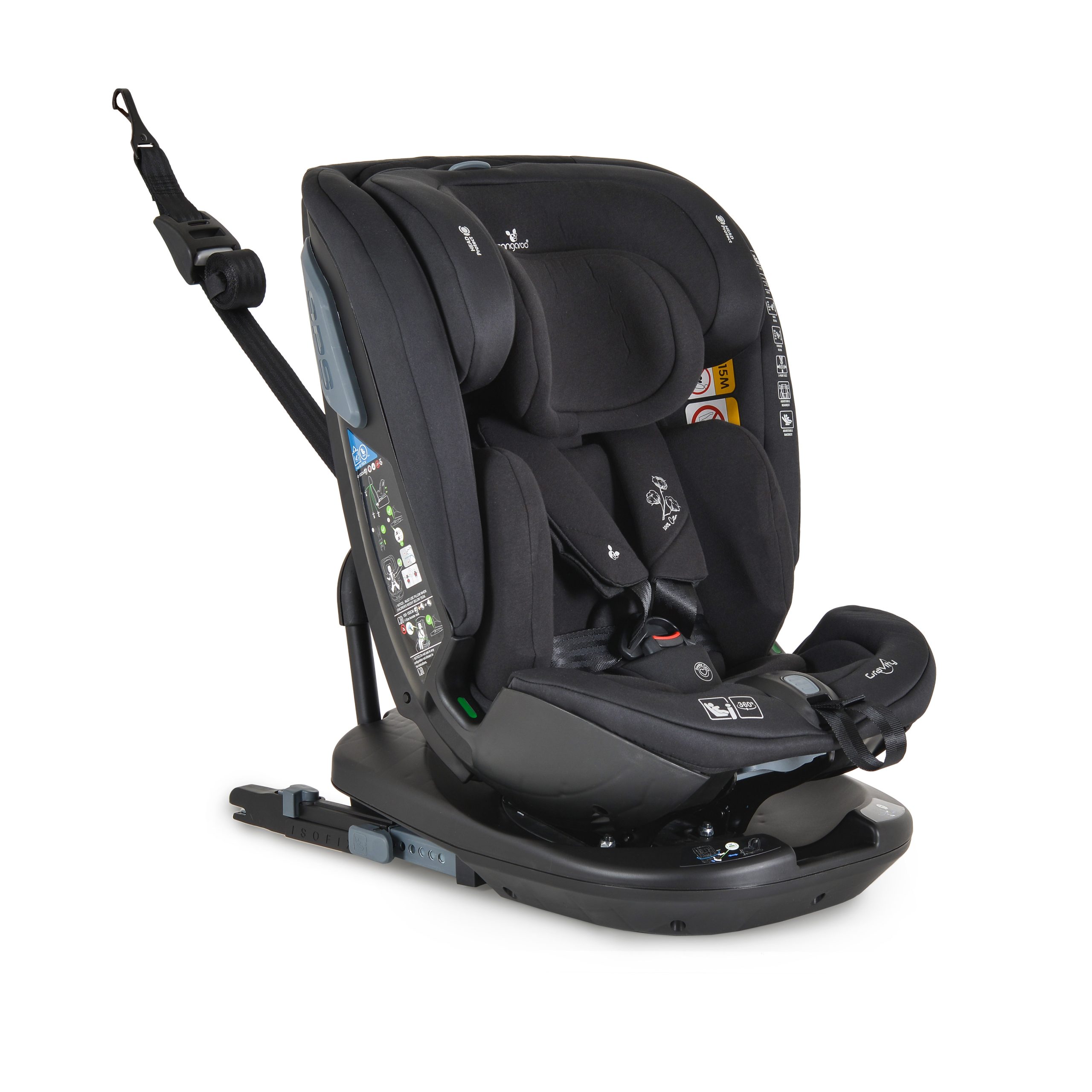 Cangaroo Стол за кола Gravity 40-150см черен - Image 5