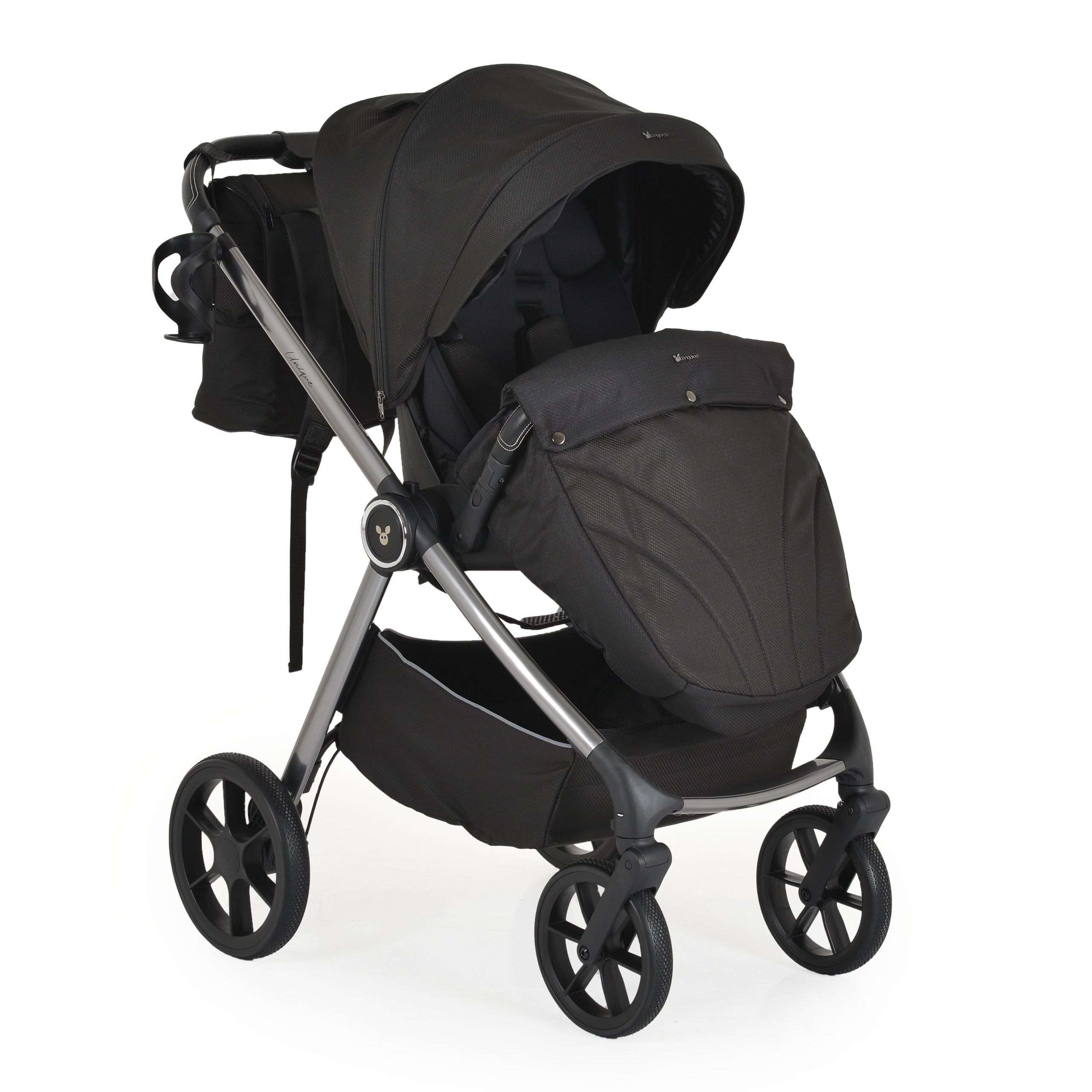 Cangaroo Комбинирана количка 3 в 1 Unique Carbon-Black - Image 5