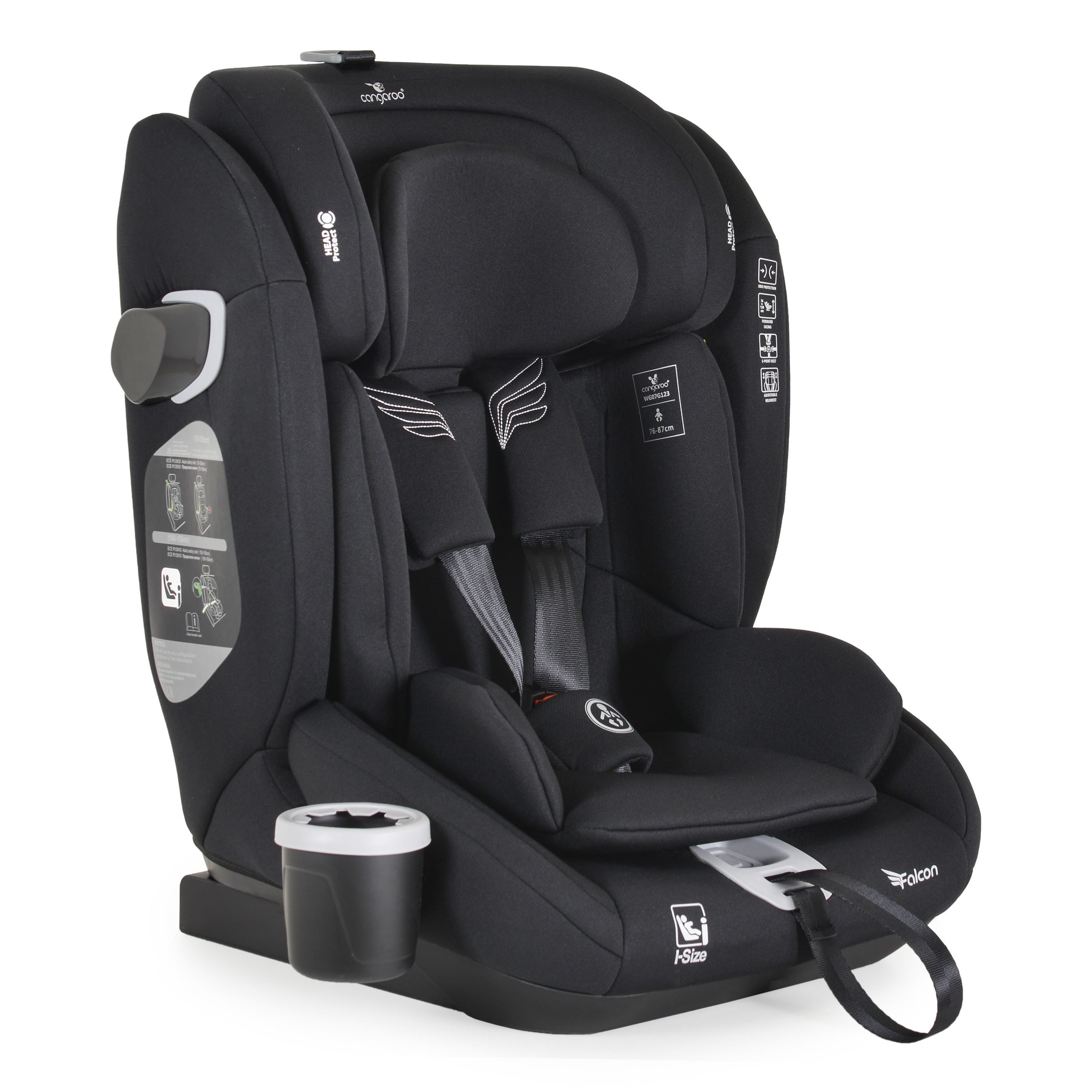 Cangaroo Стол за кола Falcon 76-150см Pirate-black - Image 5