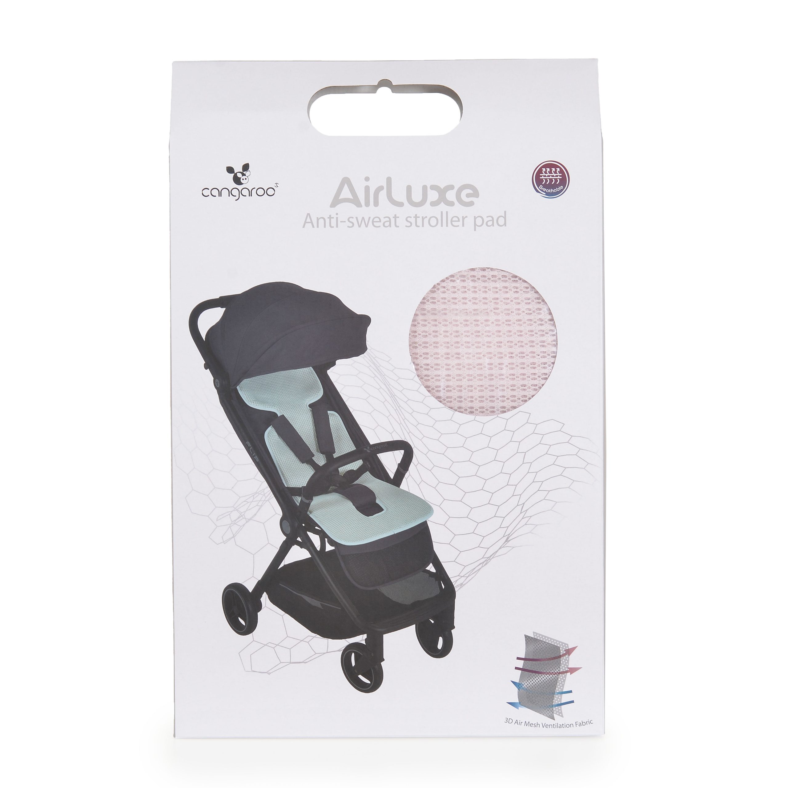 Cangaroo Подложка за количка AIRLUXE розов - Image 8