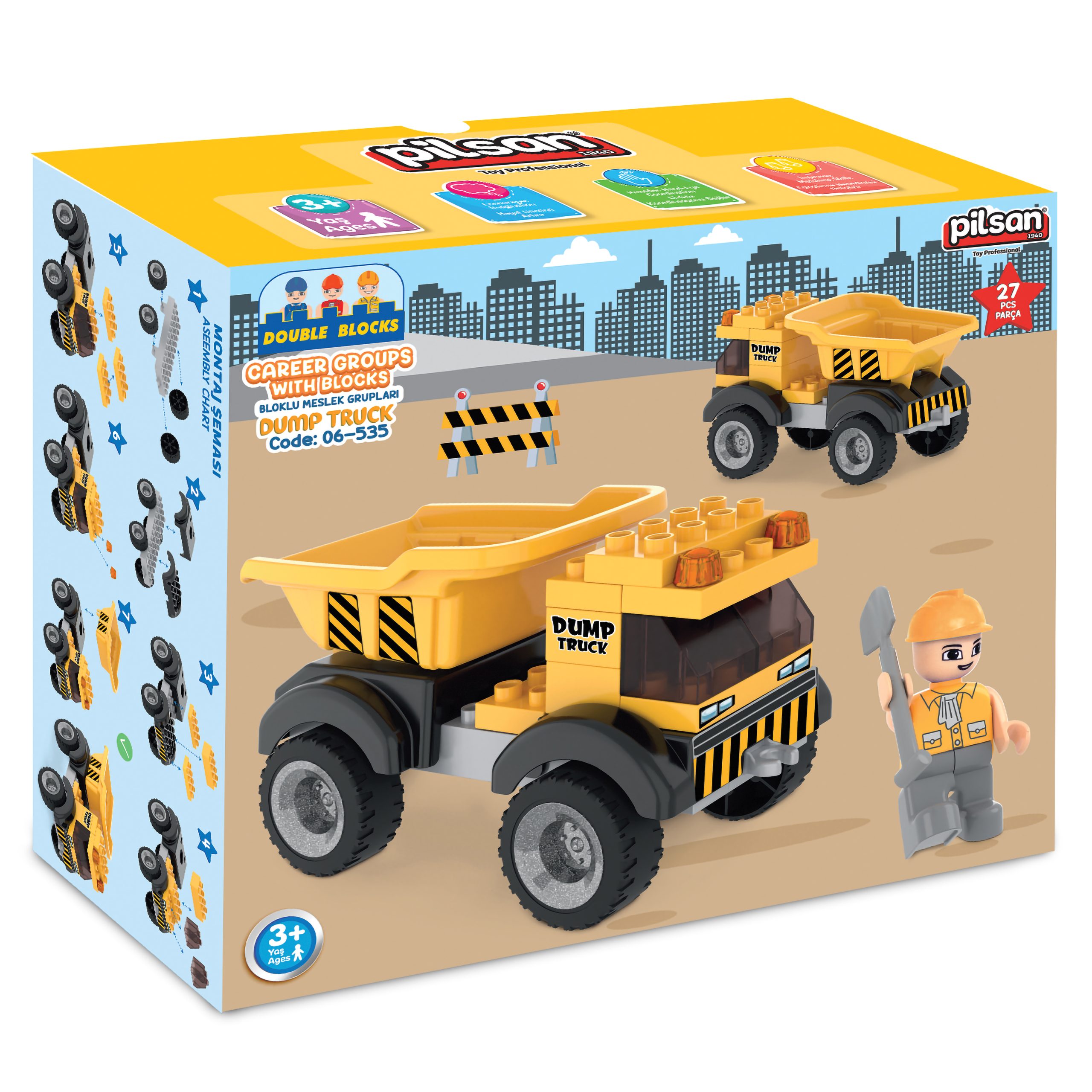 Pilsan Конструктор Pilsan Career Group Dump-truck-06535 - Image 4