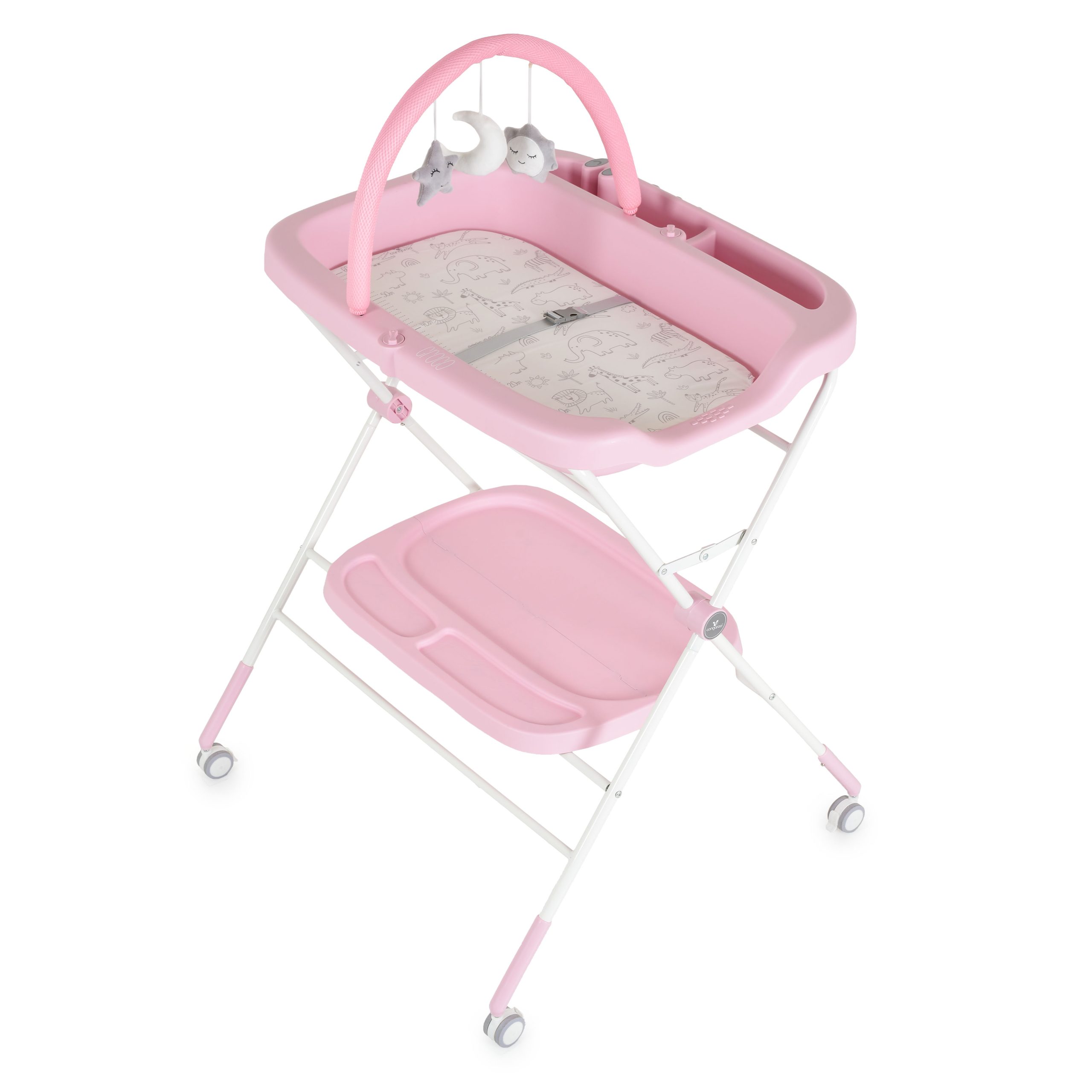 Cangaroo Мултифункционална маса за повиване Croco розов - Image 8