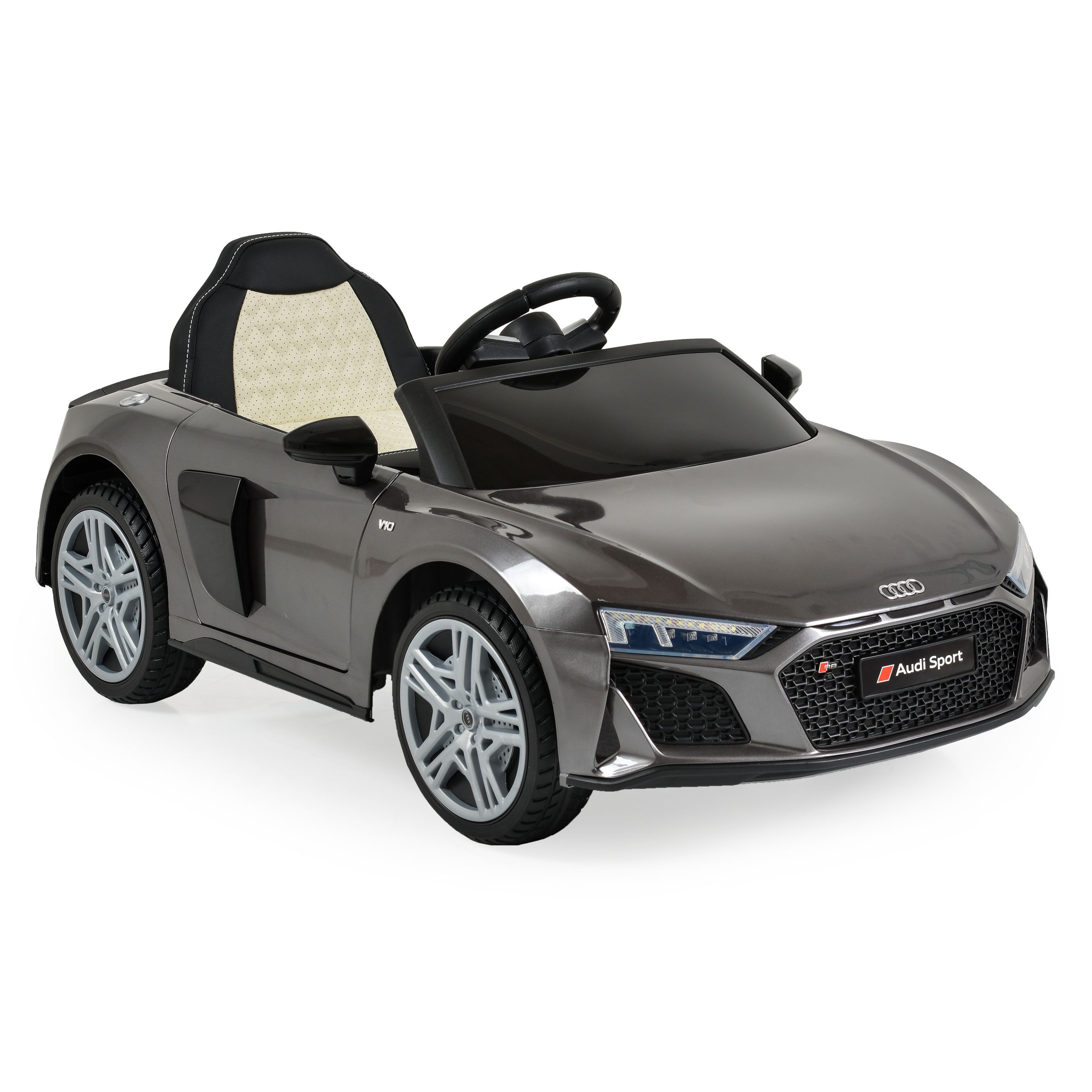 Audi Акумулаторна кола Audi R8 Spyder мет. сив - Image 5