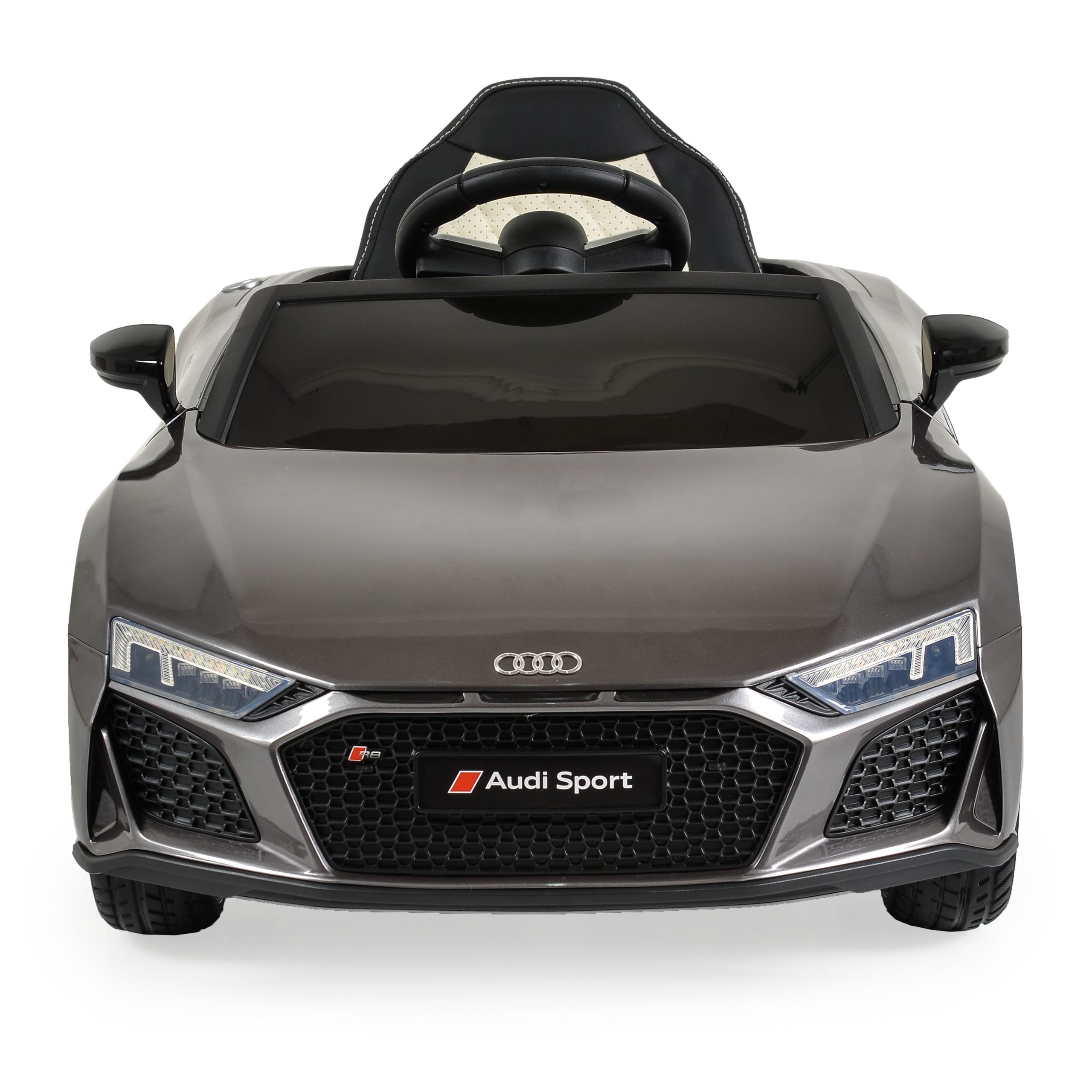 Audi Акумулаторна кола Audi R8 Spyder мет. сив - Image 6