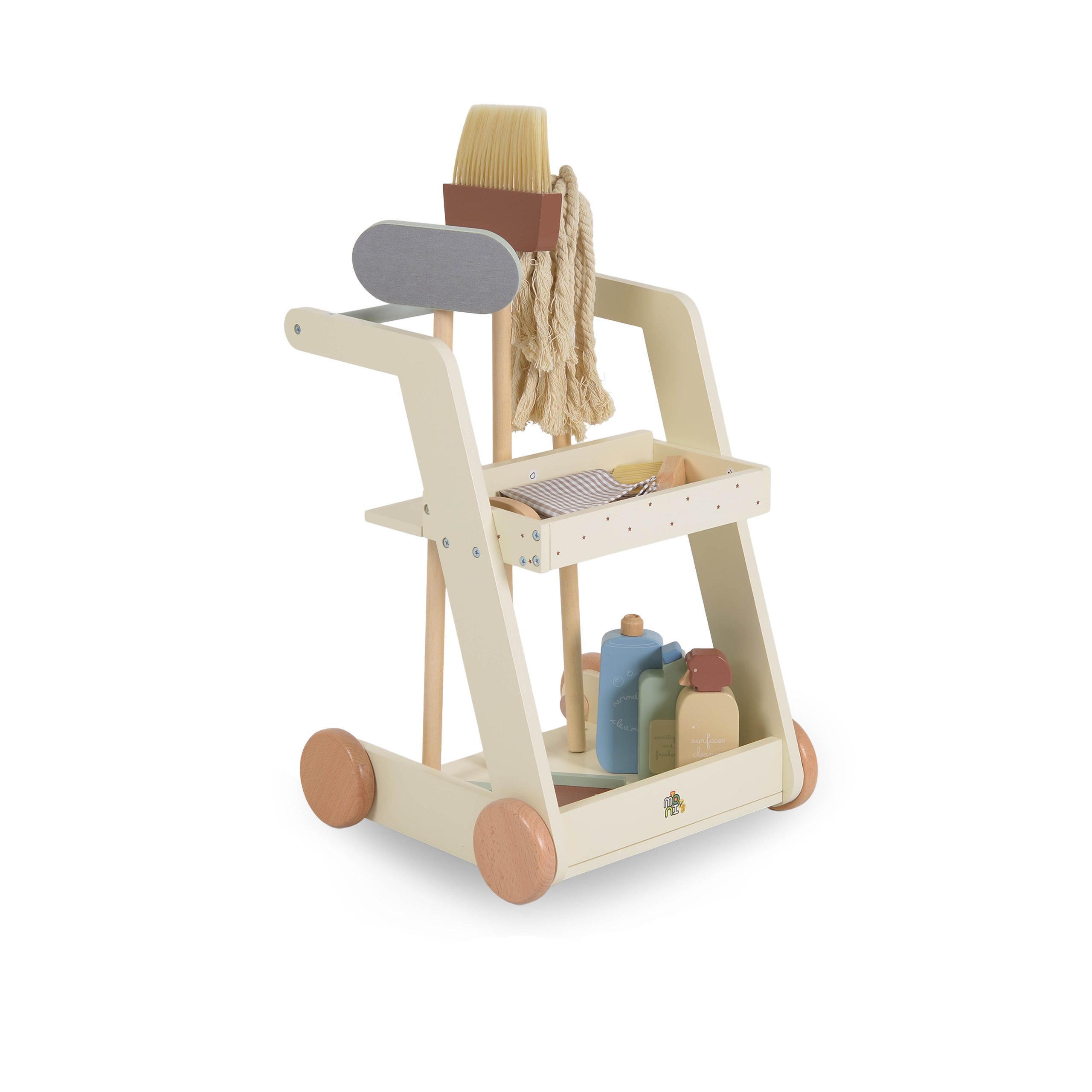 Moni Toys Дървен комплект за почистване W10D787 - Image 5