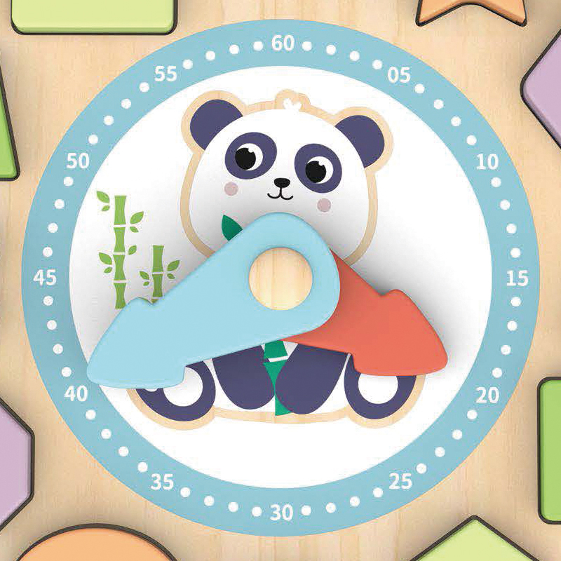 Hi Pando Дървен сортер 3D часовник HP078 - Image 6