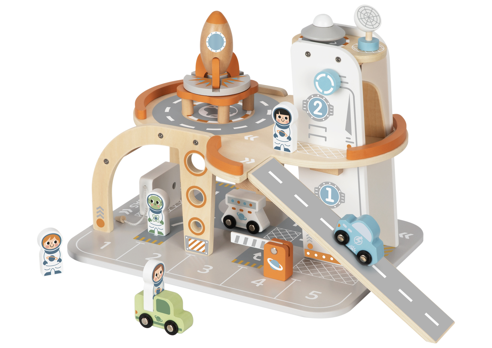 Tooky Toy Дървена писта Space Station TJ903 - Image 8