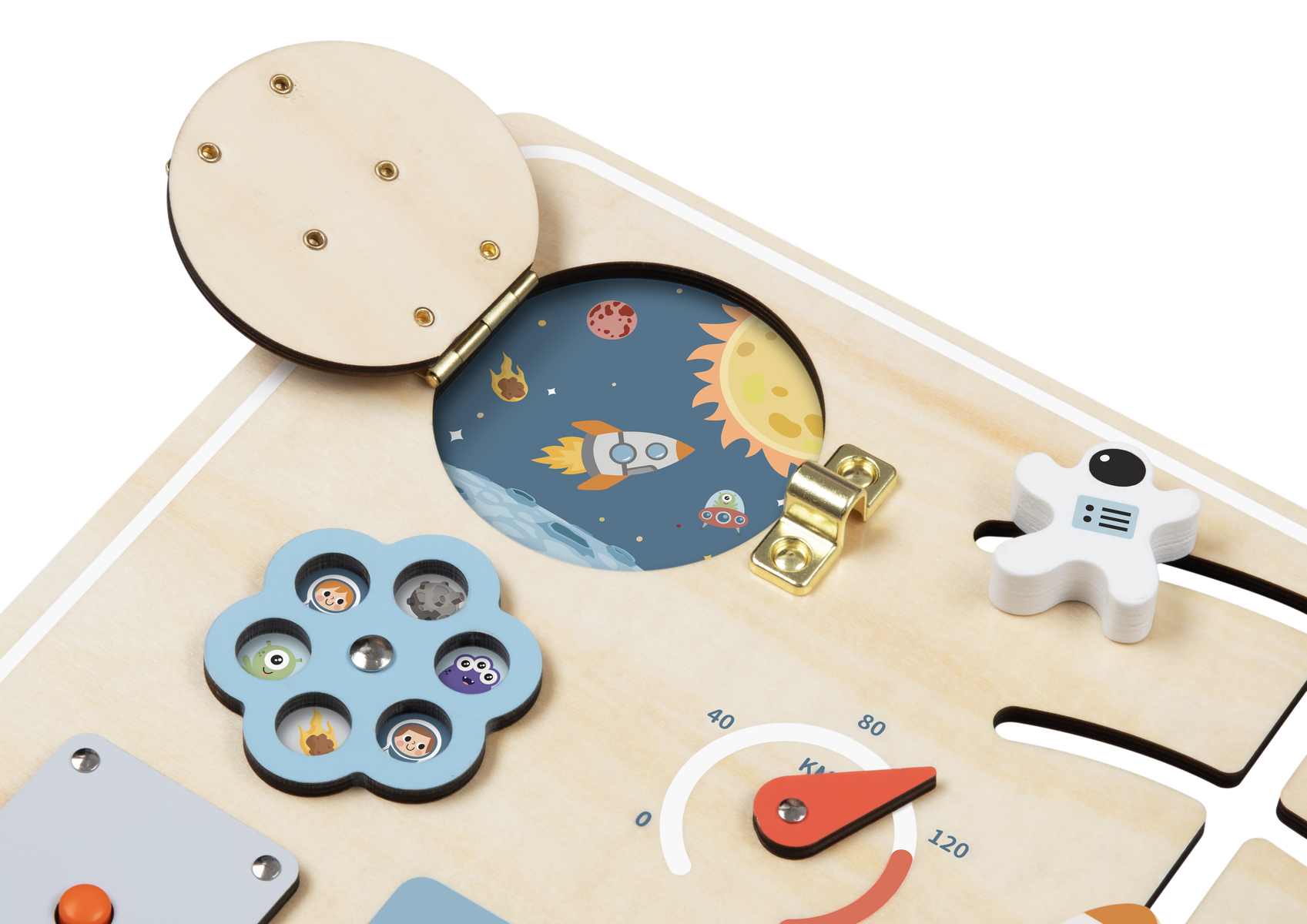 Tooky Toy Дървена активна дъска Space TP113 - Image 6