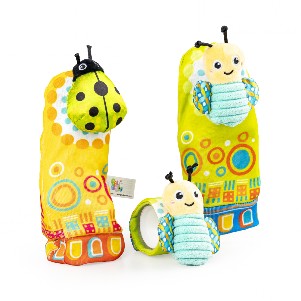 Bali Bazoo Дрънкалки чорапи Green Beetle Bee 82624 - Image 6