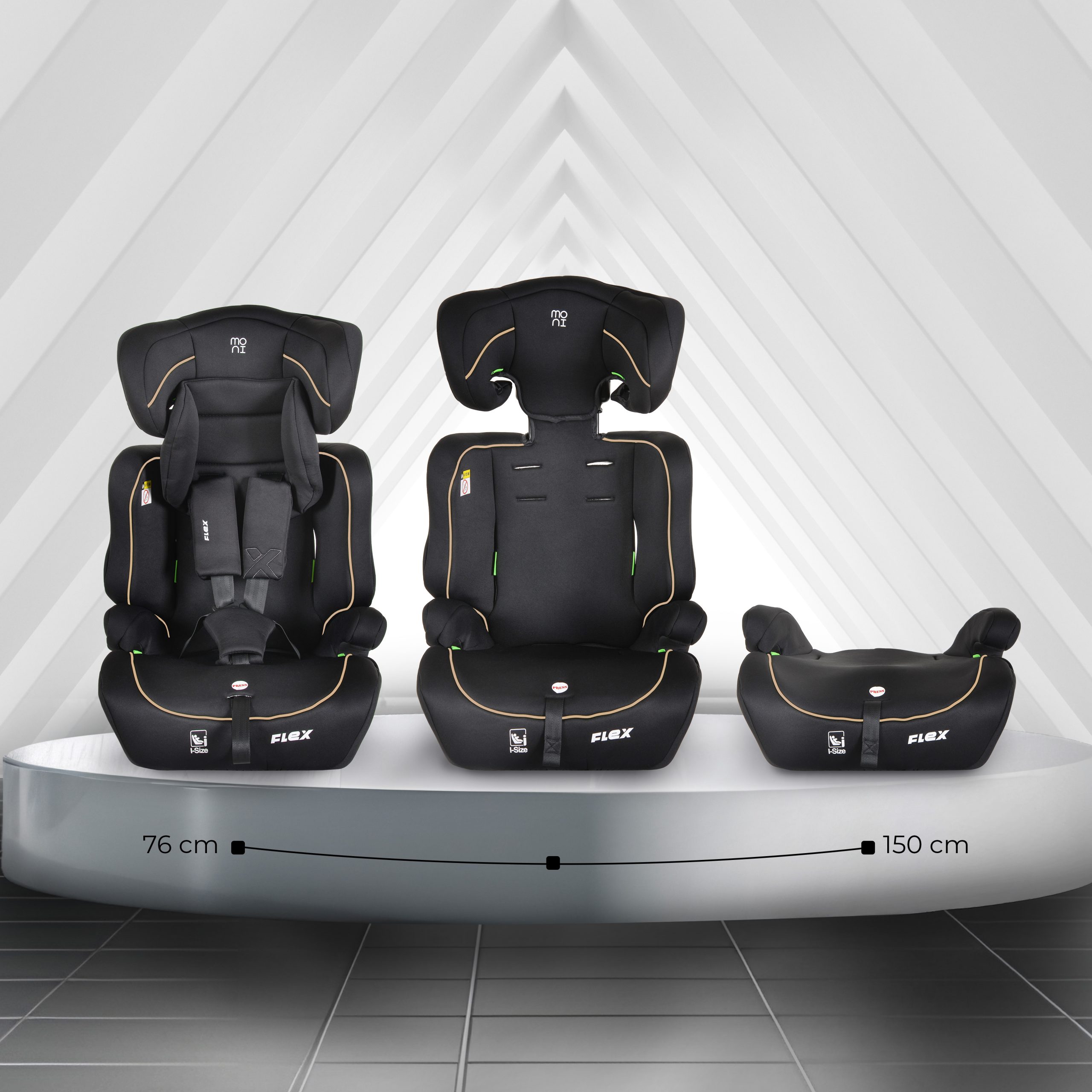 Moni Стол за кола Flex 76-150см бежов - Image 6