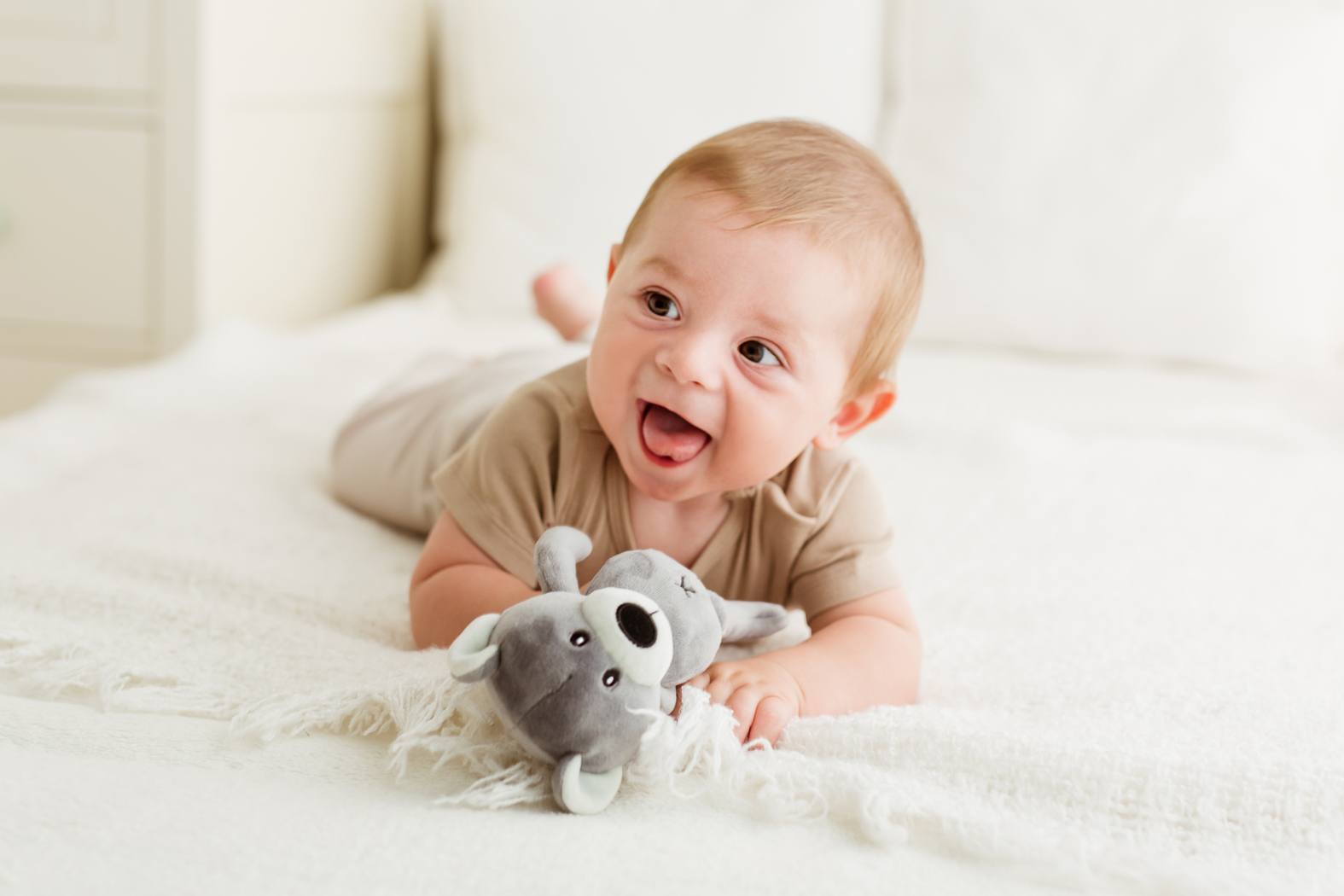 Bali Bazoo Мека играчка За Гушкане Teddy Bear тъмно сив 82002 - Image 8