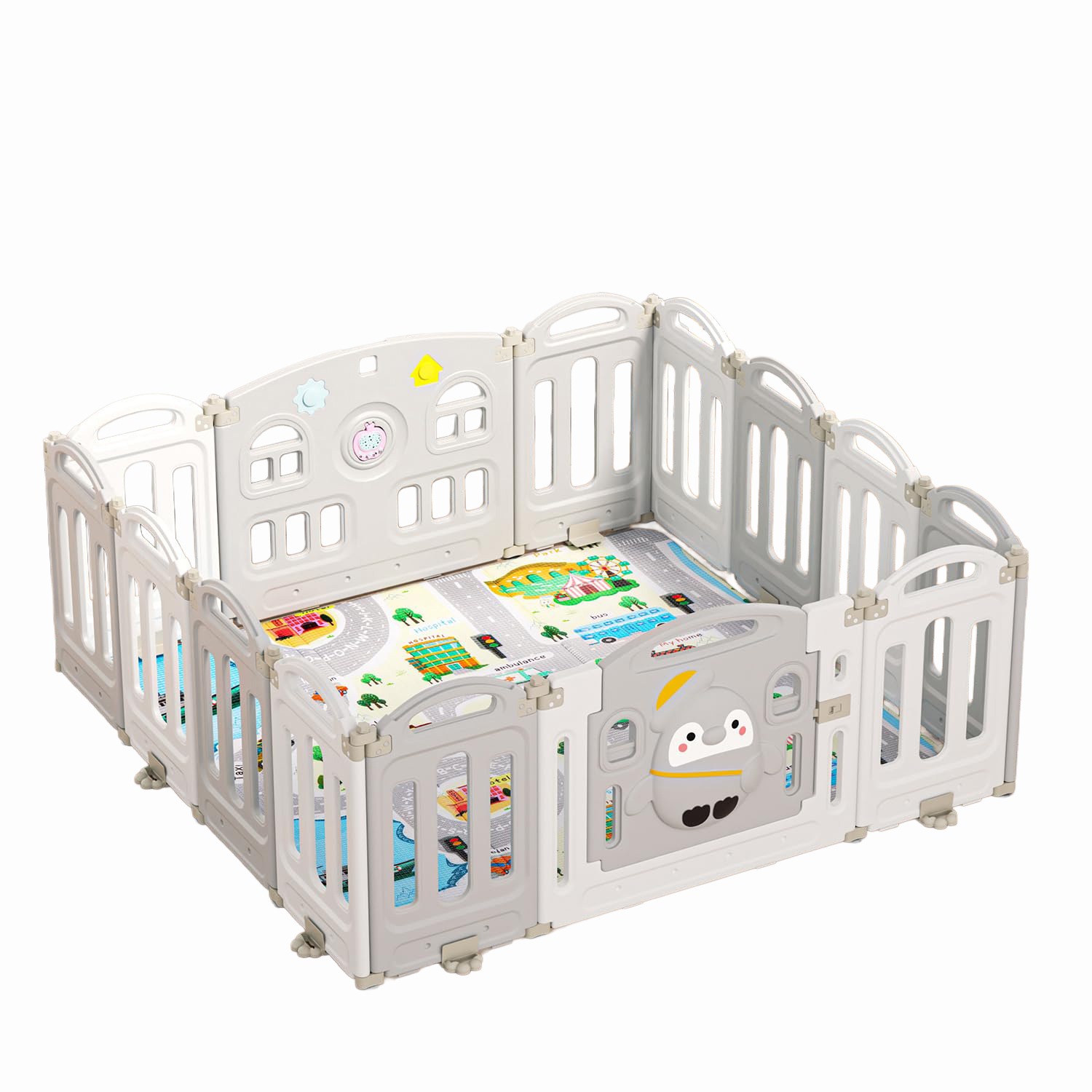 Moni Garden Ограда сгъваема 150/150 с музика Penguin - Image 3