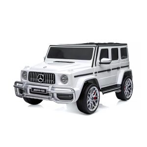Eл.джип MERCEDES G63 за две деца бял EVA