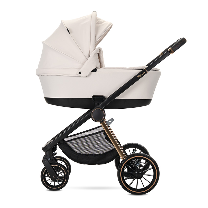 Lorelli Premium Д.КОЛИЧКА BIANCA BEIGE LATTE 3 В 1 до 22кг с кош з - Image 4