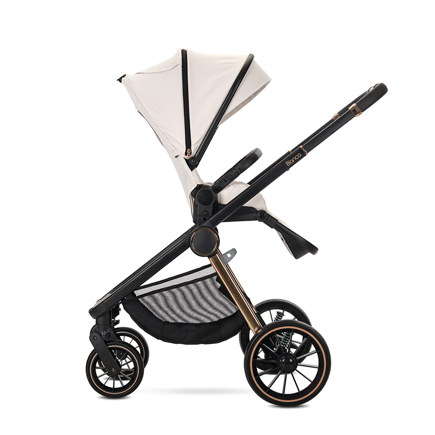 Lorelli Premium Д.КОЛИЧКА BIANCA BEIGE LATTE 3 В 1 до 22кг с кош з - Image 5