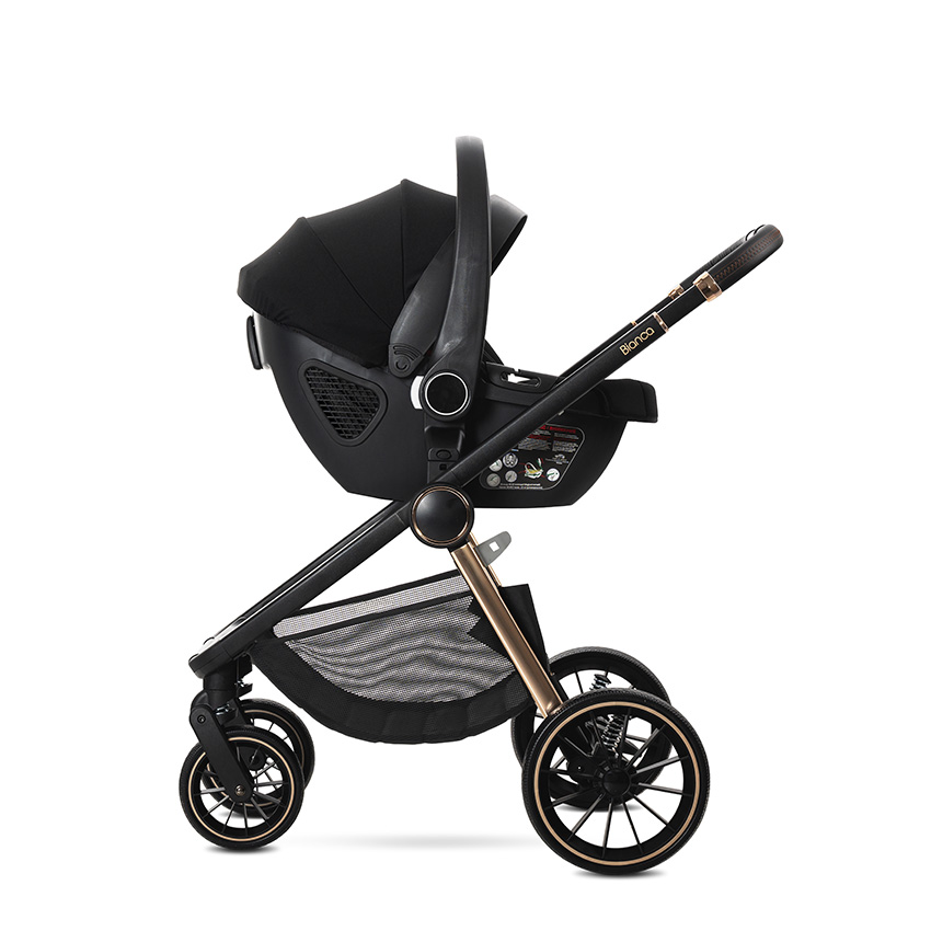 Lorelli Premium Д.КОЛИЧКА BIANCA BEIGE LATTE 3 В 1 до 22кг с кош з - Image 8