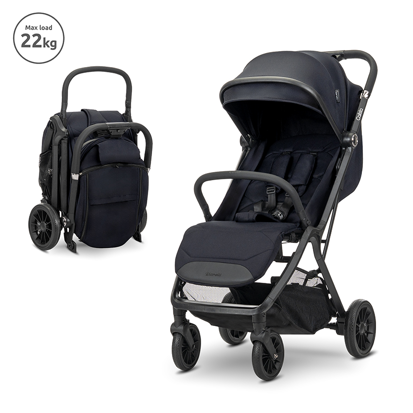Lorelli Premium Д.КОЛИЧКА CALISTA BLACK до 22 кг АВТОМАТИЧНО СГЪВА