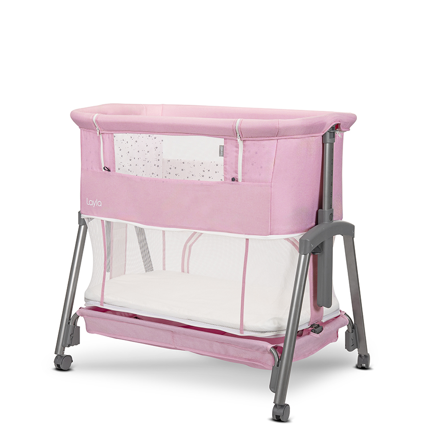 Lorelli Premium МИНИ КОШАРА LAYLA 2В1 PINK С ПАДАЩА ПРЕГРАДА - Image 3