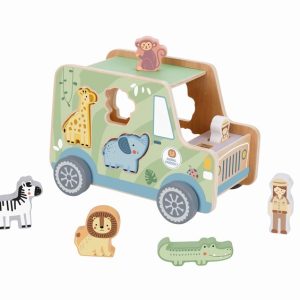Tooky Toy Дървен джип Animal TK960