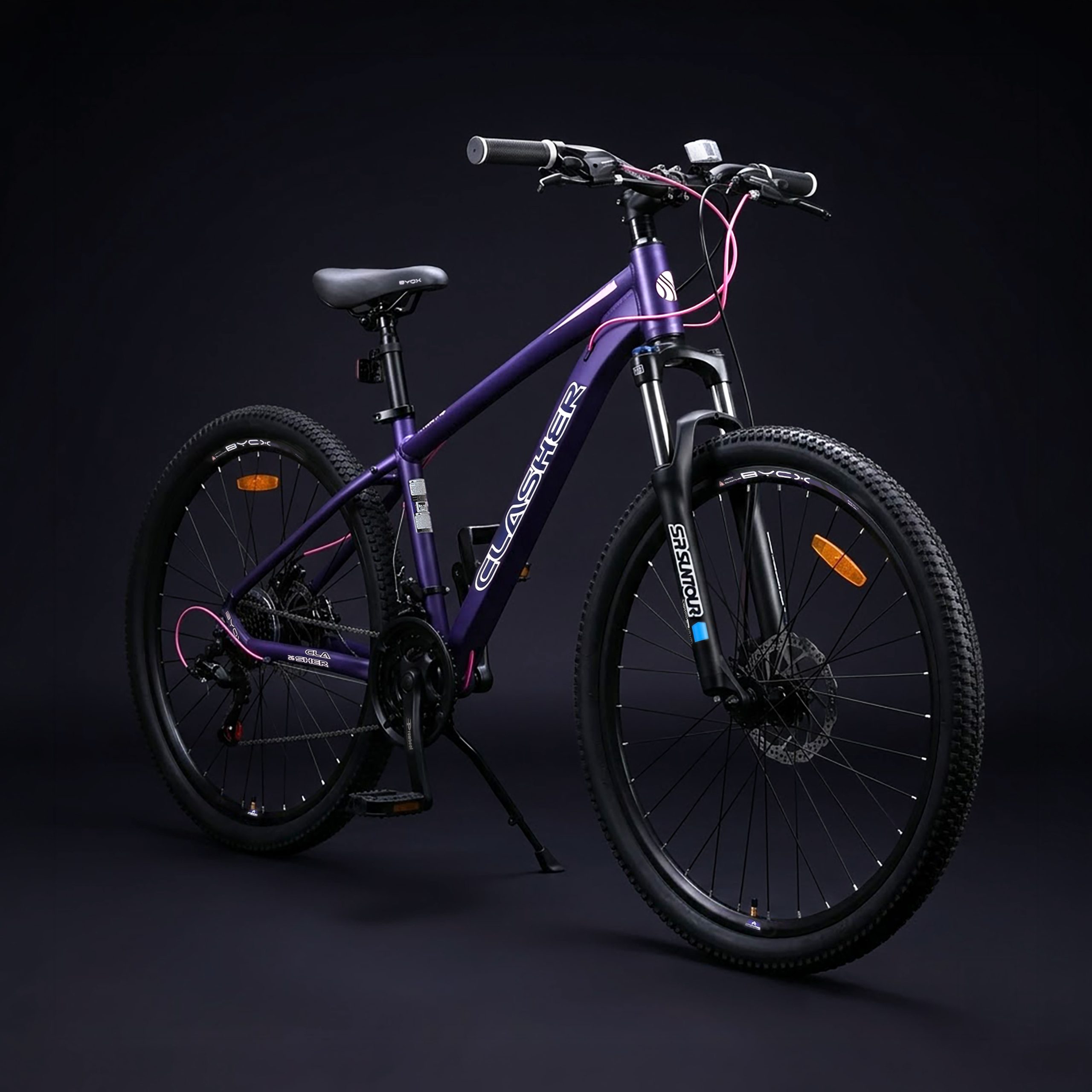 Byox Велосипед със скорости alloy 26" Clasher Purple - Image 2
