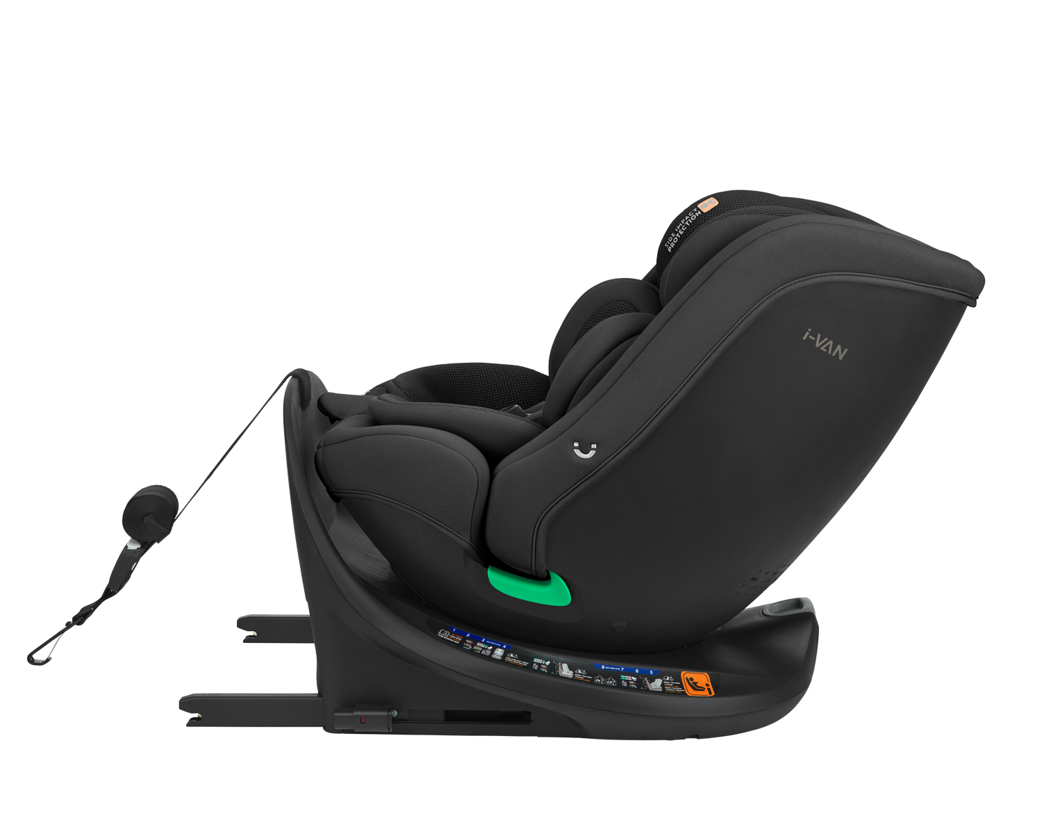 Kikkaboo Стол за кола 40-150 см i-Van i-SIZE Black - Image 24