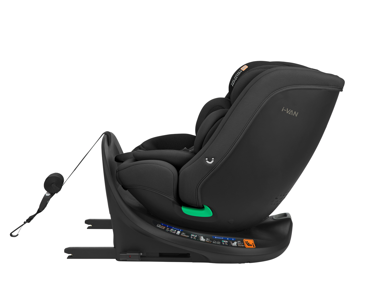 Kikkaboo Стол за кола 40-150 см i-Van i-SIZE Black - Image 26