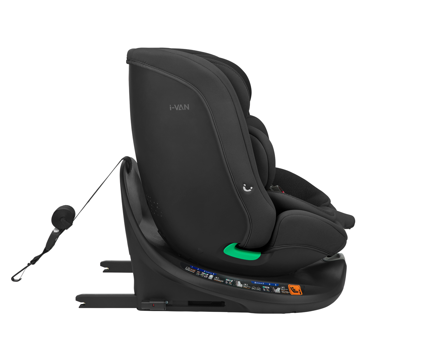 Kikkaboo Стол за кола 40-150 см i-Van i-SIZE Black - Image 19