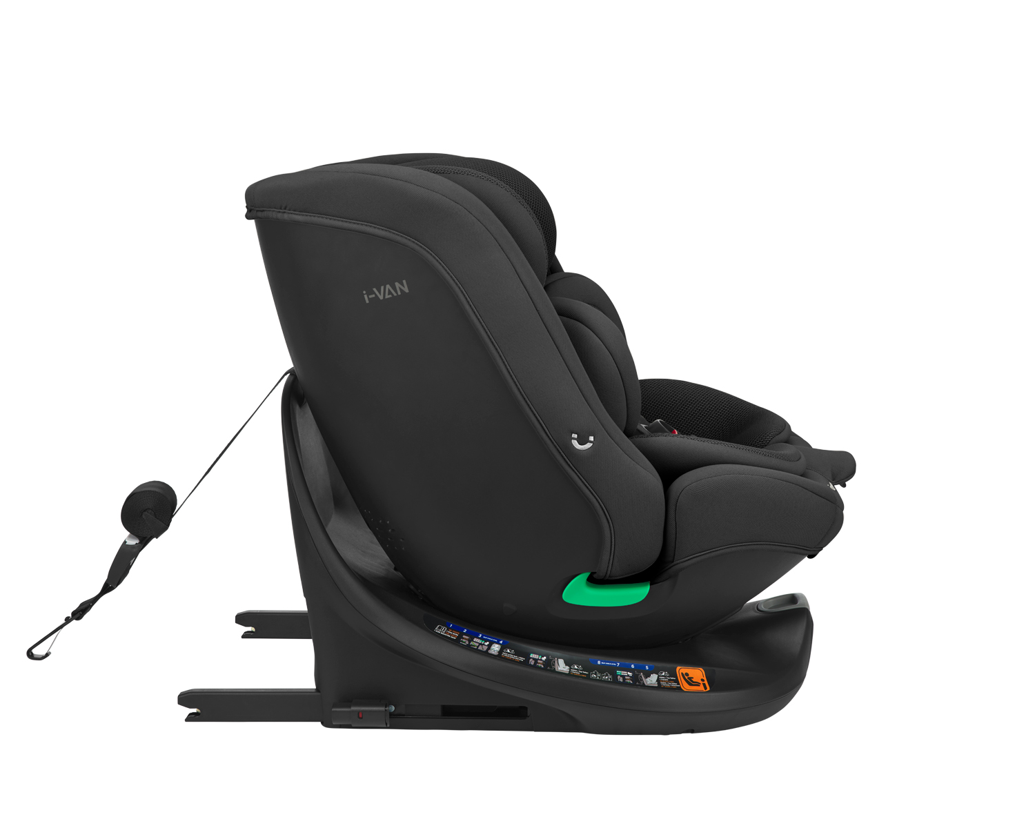 Kikkaboo Стол за кола 40-150 см i-Van i-SIZE Black - Image 22