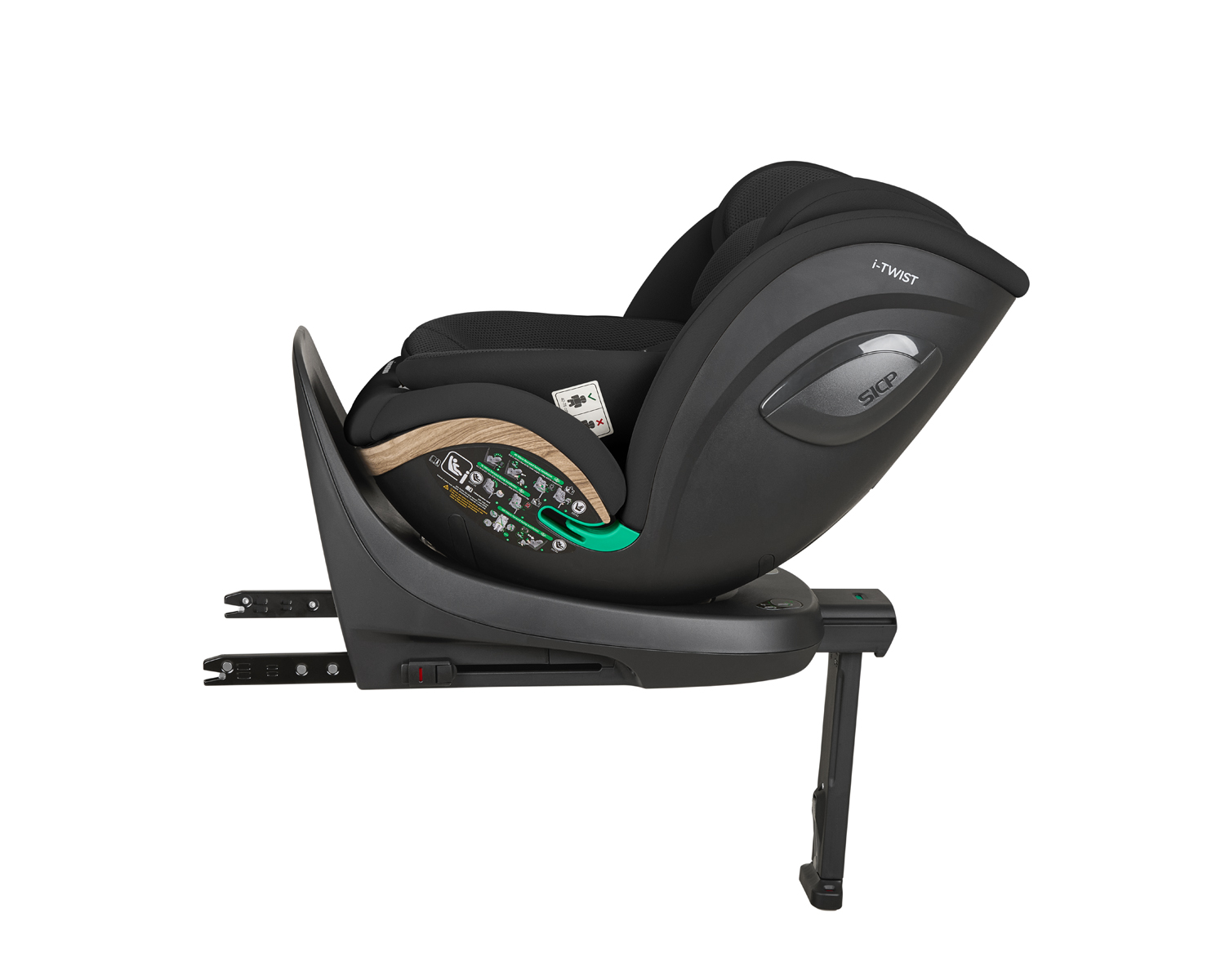 Kikkaboo Стол за кола 40-150 см i-Twist i-SIZE Black 2026 - Image 11