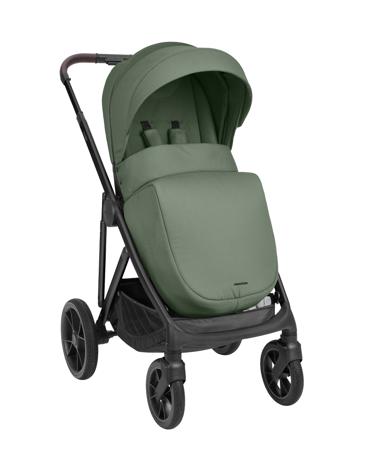 Kikkaboo Комбинирана количка 3в1 с кош за новородено Chiara Army Green 2027 - Image 2
