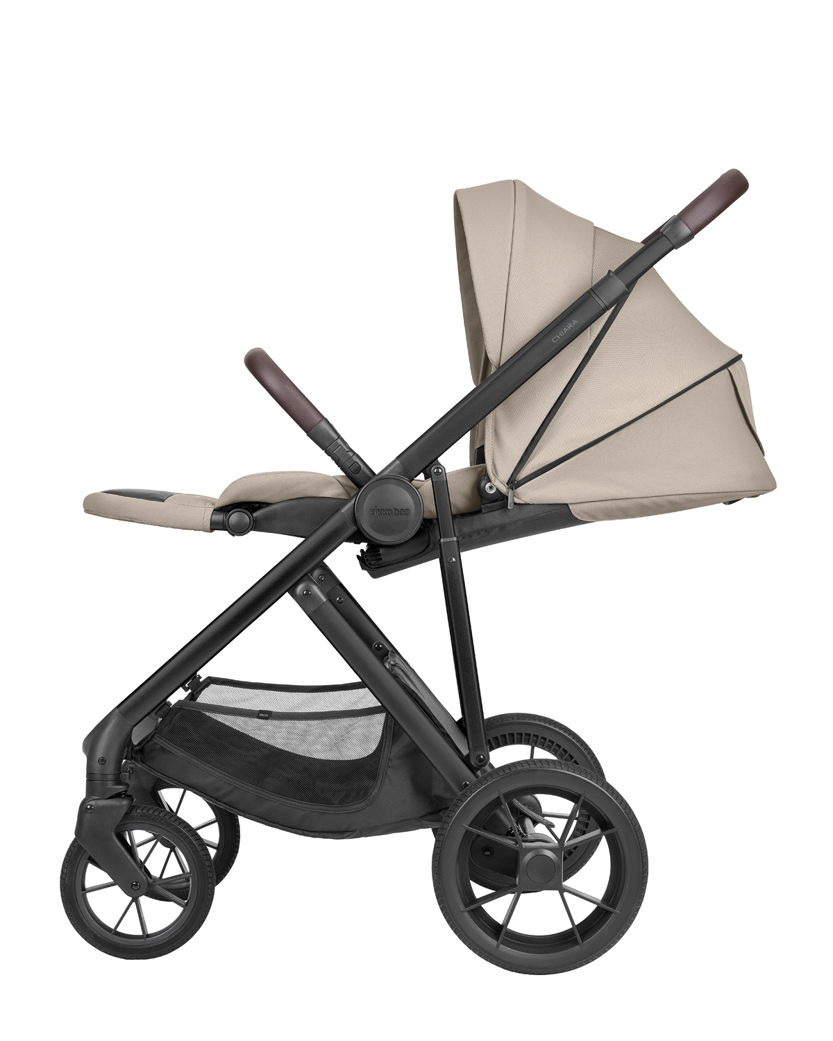 Kikkaboo Комбинирана количка 3в1 с кош за новородено Chiara Beige 2027 - Image 8