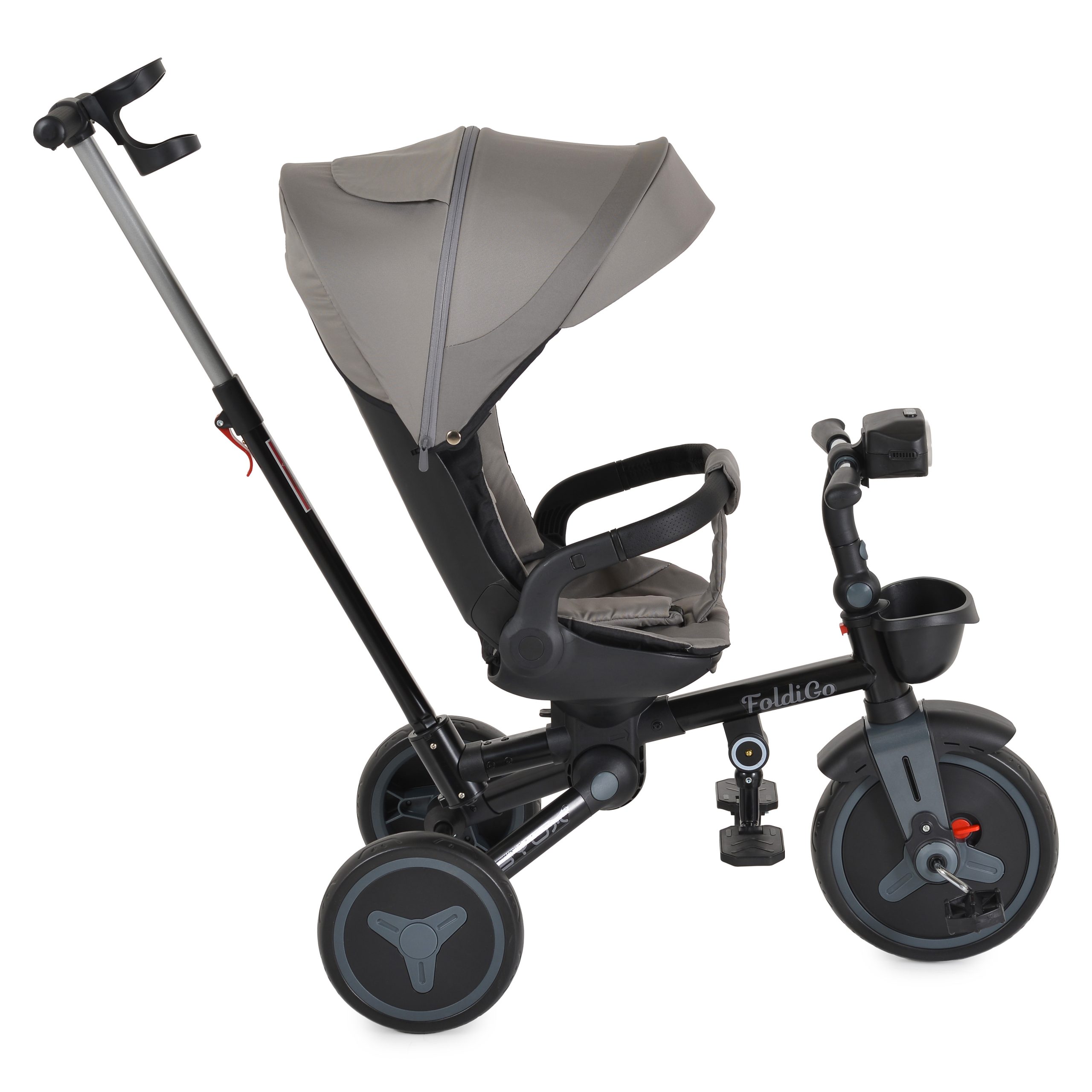 Byox Триколка FoldiGo сив - Image 4