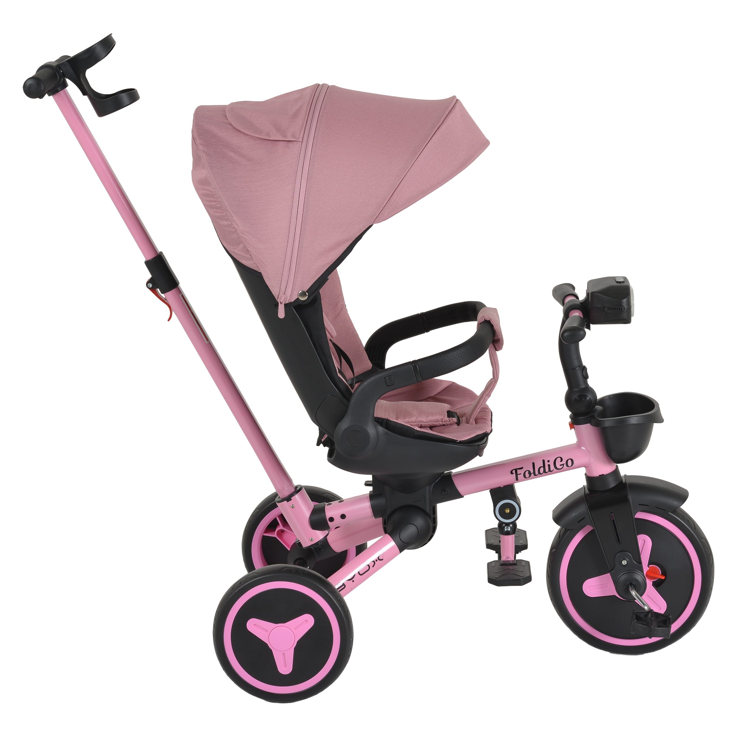 Byox Триколка FoldiGo розов - Image 4