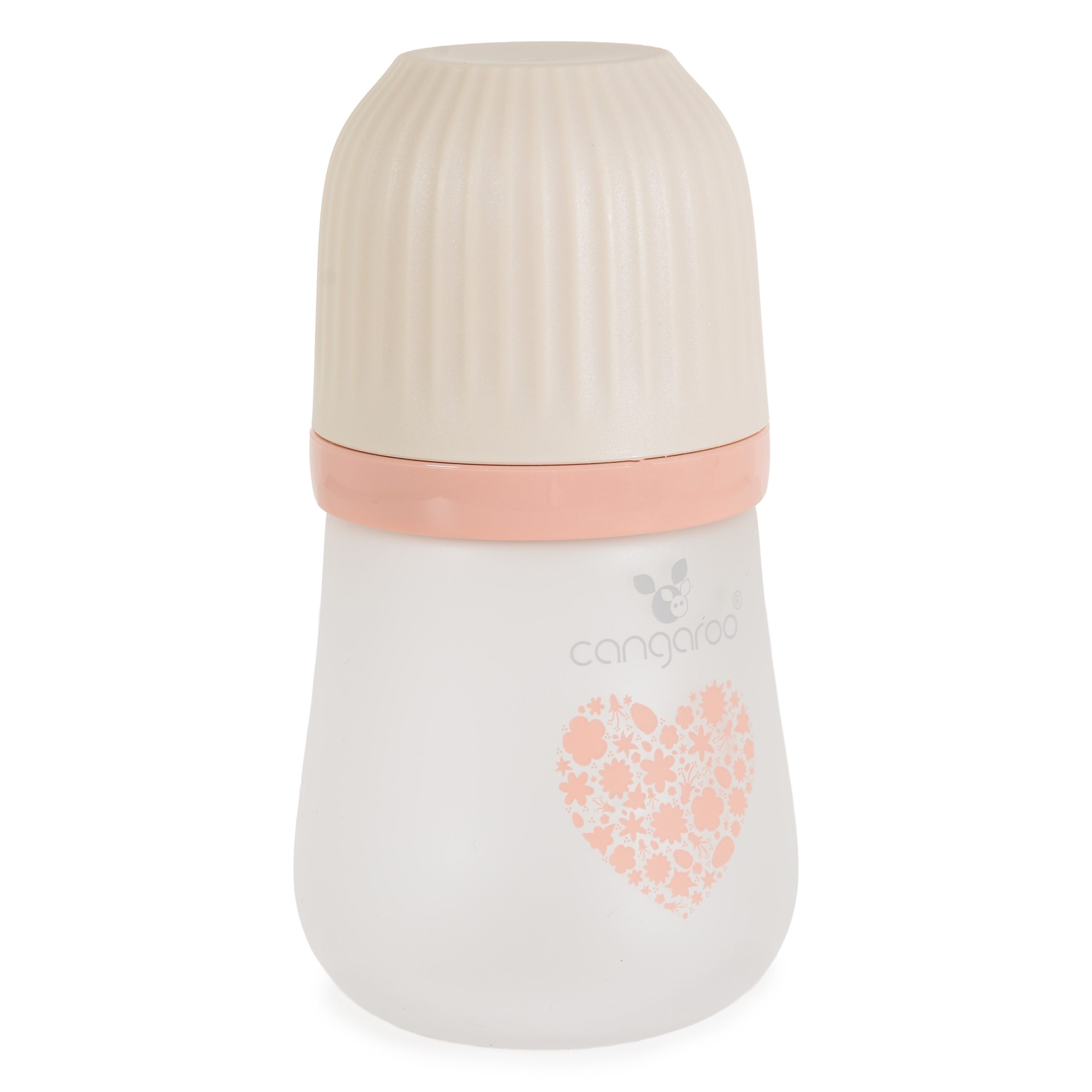 Cangaroo Шише Стъклено широко 180ml Amori розов