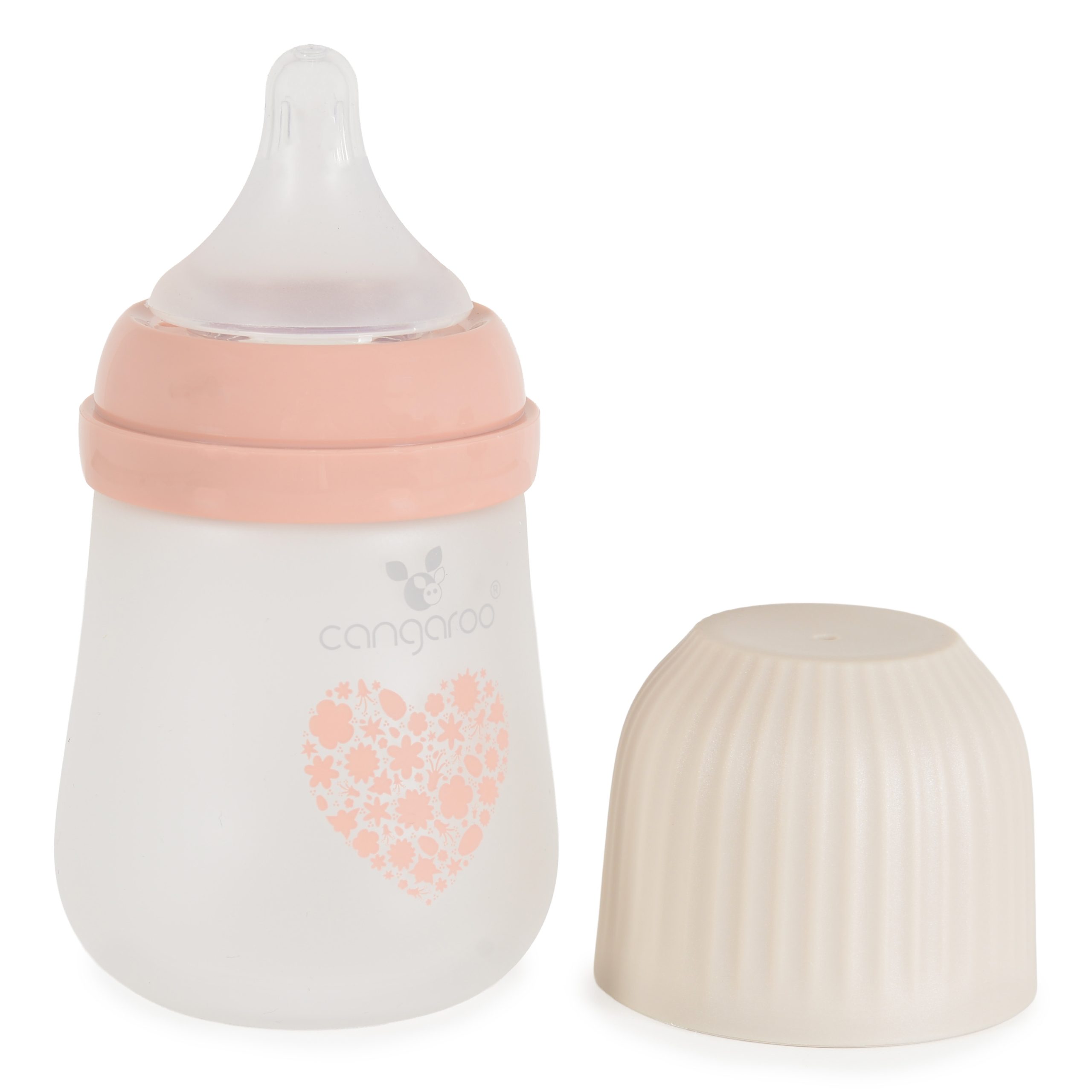 Cangaroo Шише Стъклено широко 180ml Amori розов - Image 2