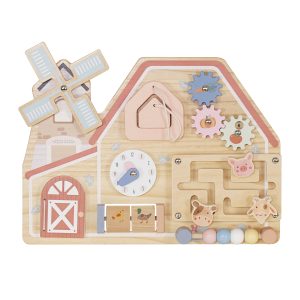 Moni Toys Монтесори дървена дъска Farm House W12D824