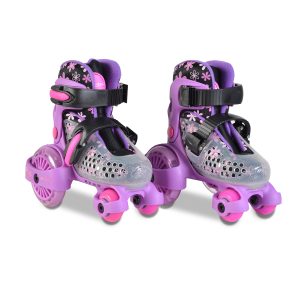 Byox Кънки Little Beetle Violet Girl