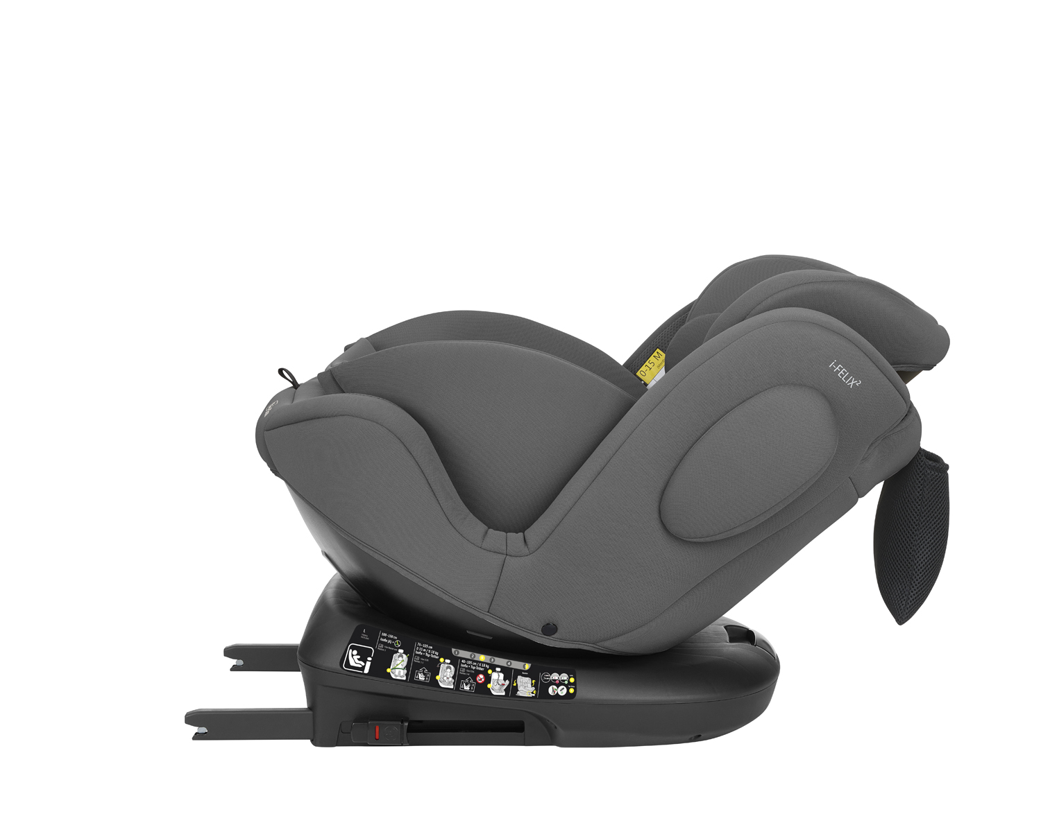 Kikkaboo Стол за кола 40-150 см i-Felix 2 i-SIZE Dark Grey - Image 10