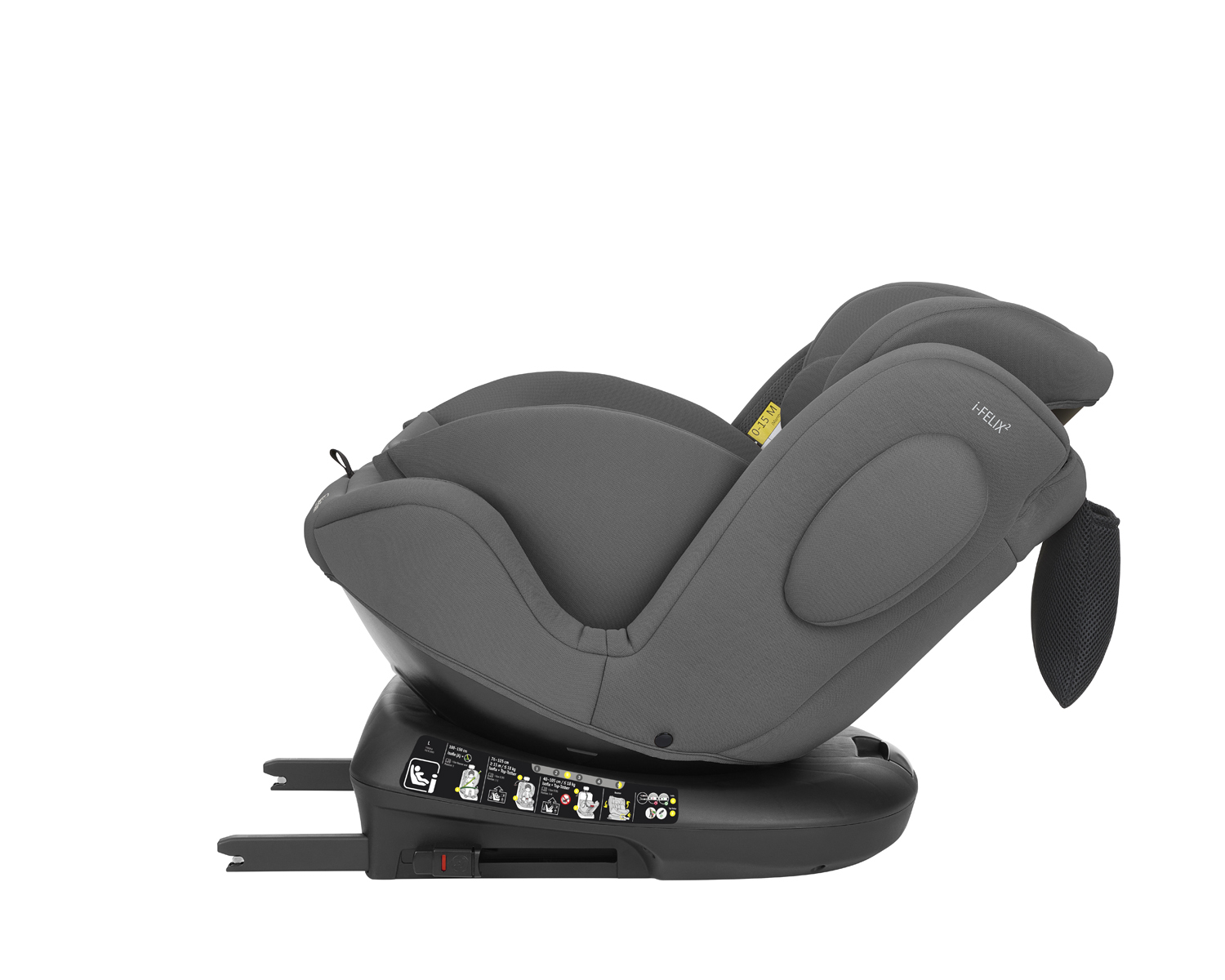 Kikkaboo Стол за кола 40-150 см i-Felix 2 i-SIZE Dark Grey - Image 11