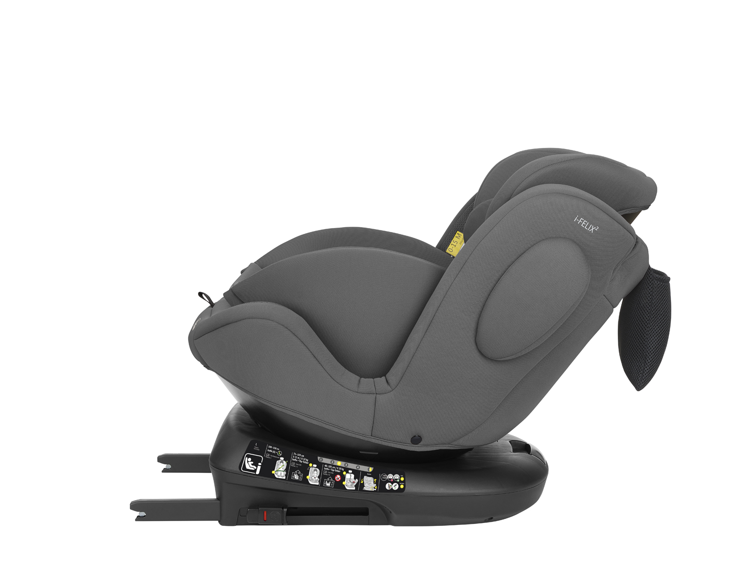 Kikkaboo Стол за кола 40-150 см i-Felix 2 i-SIZE Dark Grey - Image 13