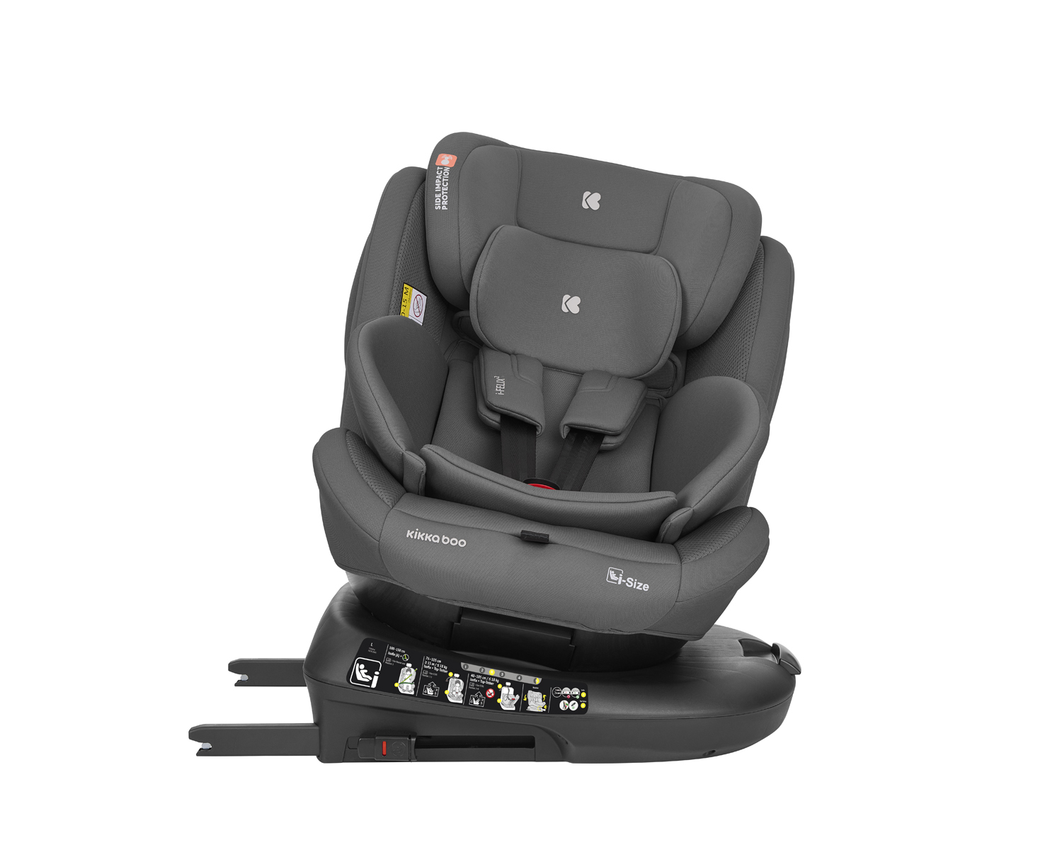 Kikkaboo Стол за кола 40-150 см i-Felix 2 i-SIZE Dark Grey - Image 15