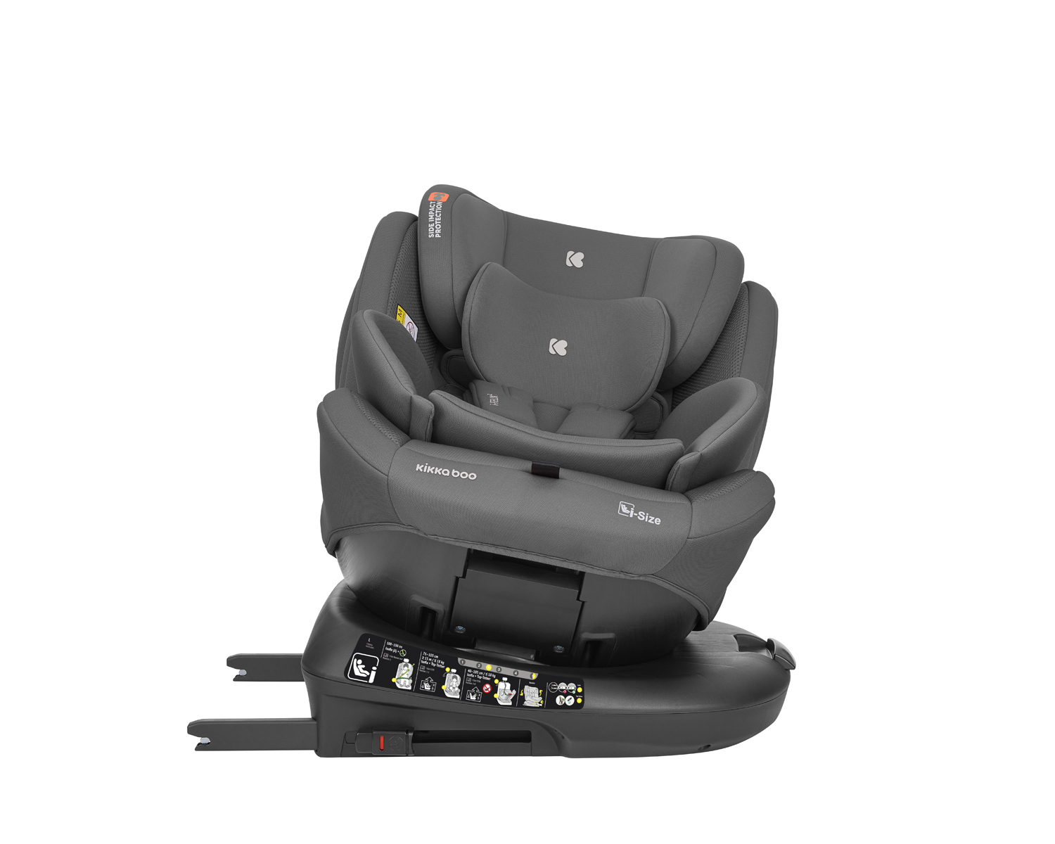 Kikkaboo Стол за кола 40-150 см i-Felix 2 i-SIZE Dark Grey - Image 16