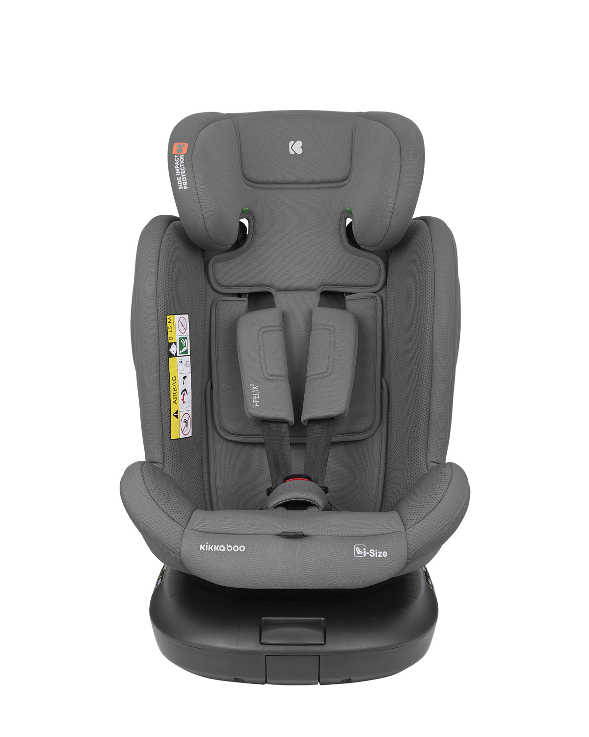 Kikkaboo Стол за кола 40-150 см i-Felix 2 i-SIZE Dark Grey - Image 4