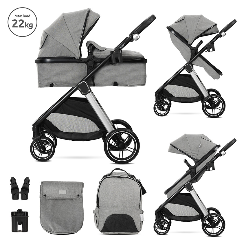 Д.КОЛИЧКА ASPEN GREY 2в1 до 22кг с трансформираща - Image 8