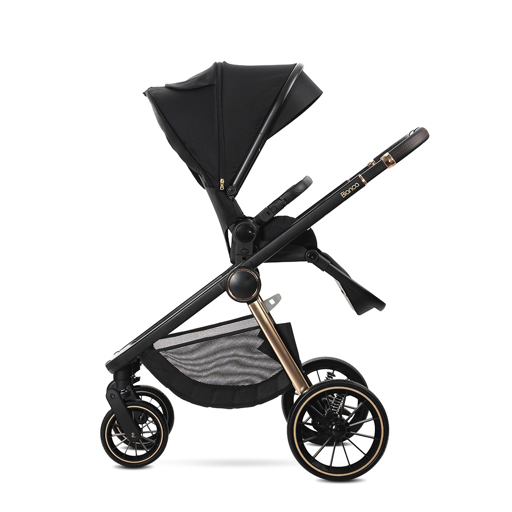 Д.КОЛИЧКА BIANCA BLACK 2 В 1 до 22кг + АДАПТОРИ - Image 12